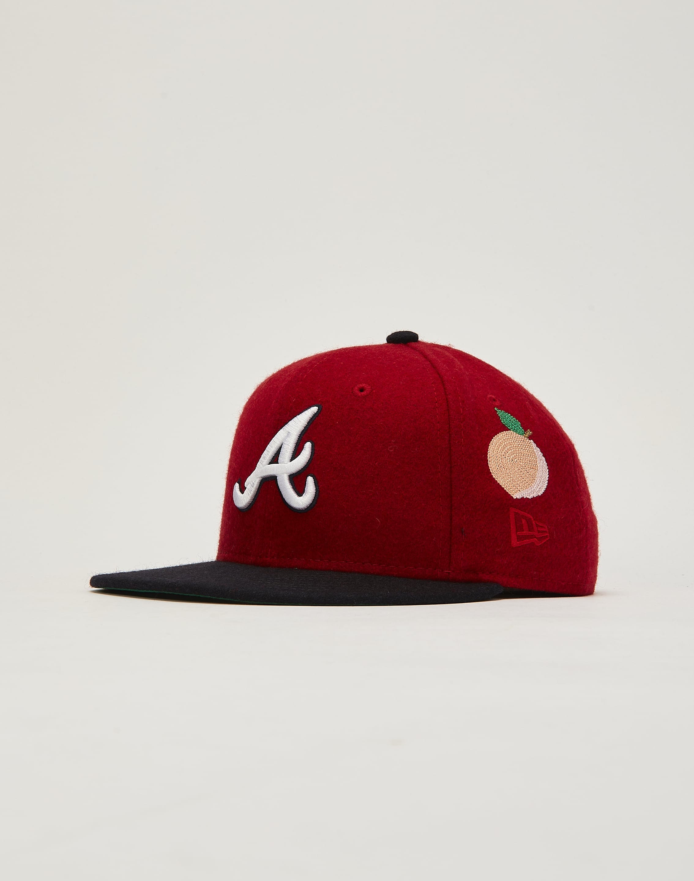 New Era Men New Era Atlanta Braves Chain-Stitched 59FIFTY Fitted Hat Red 7 3/4