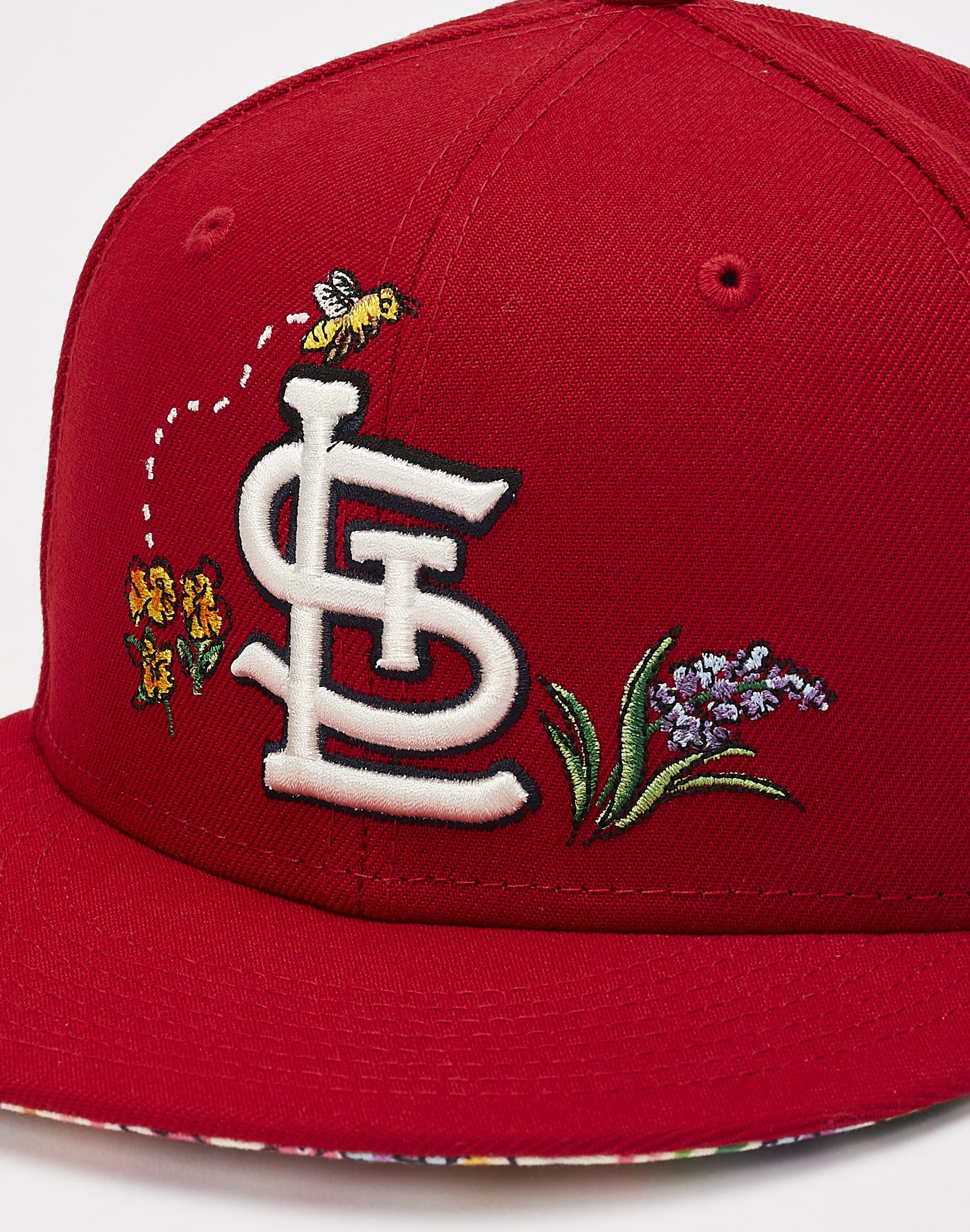 Men’s St. Louis Cardinals Gray Floral Undervisor 59FIFTY Fitted Hats