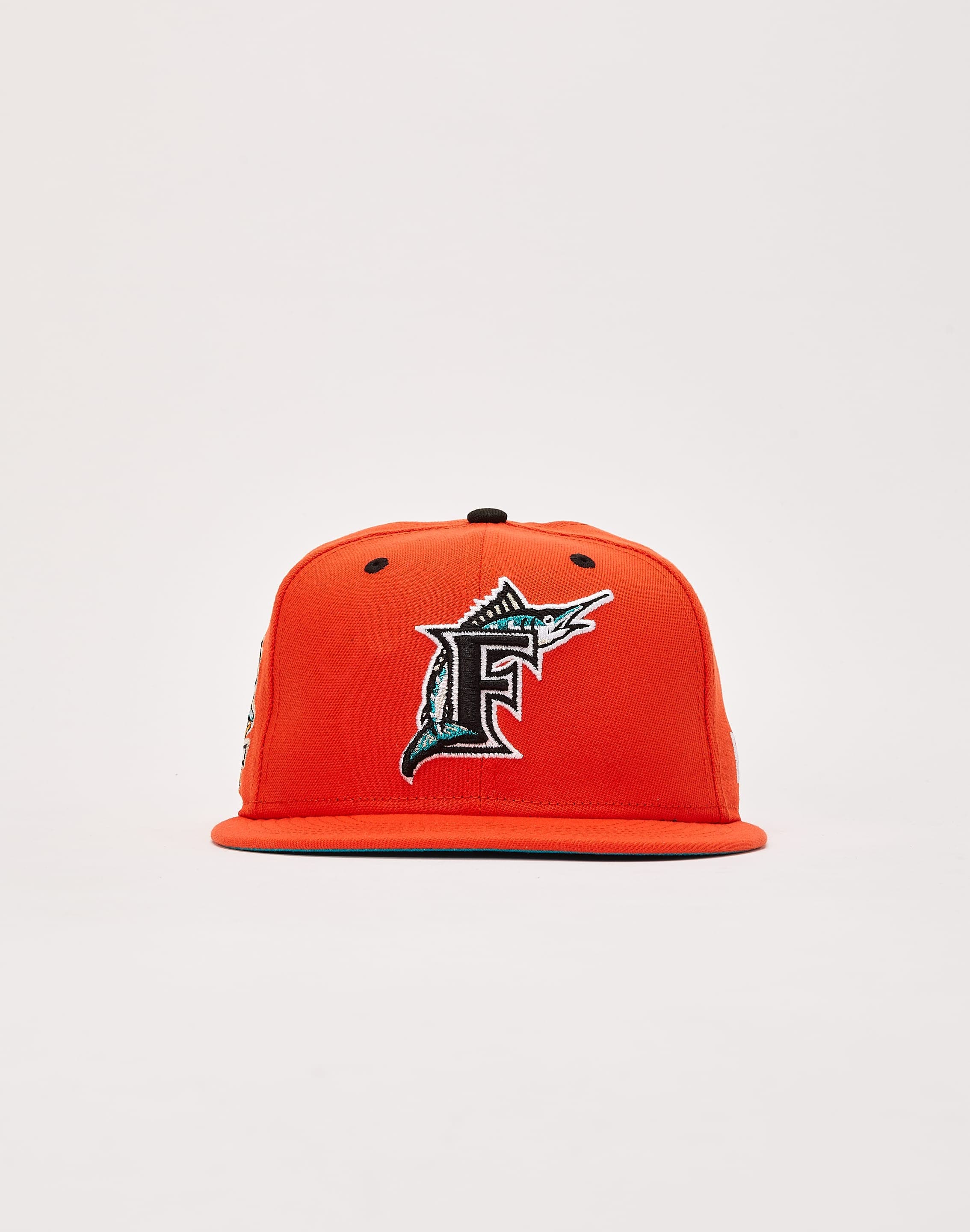 New Era Men New Era Florida Marlins 9FIFTY Snapback Hat Orange 1 Size