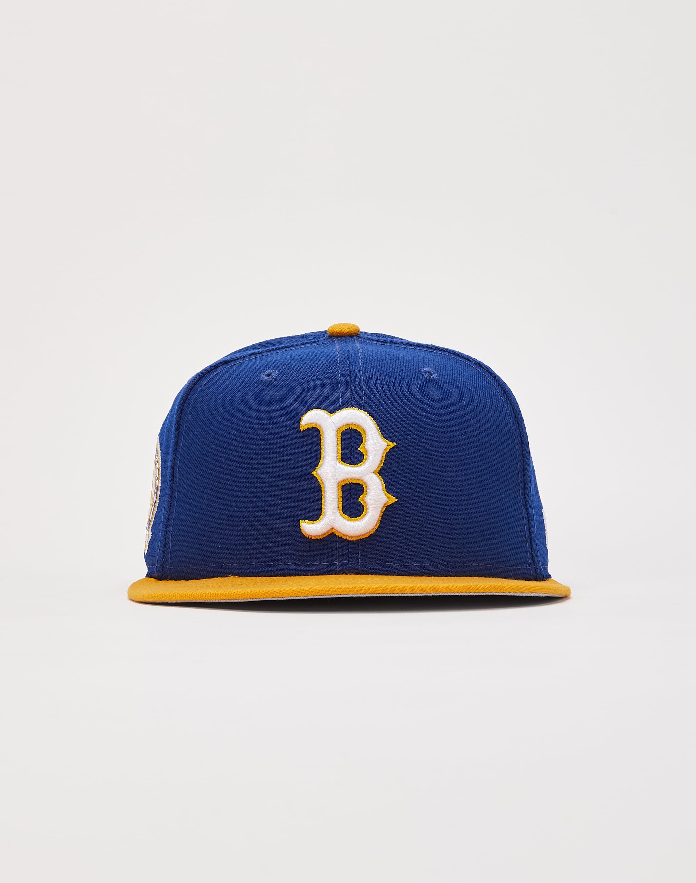 blue boston hat
