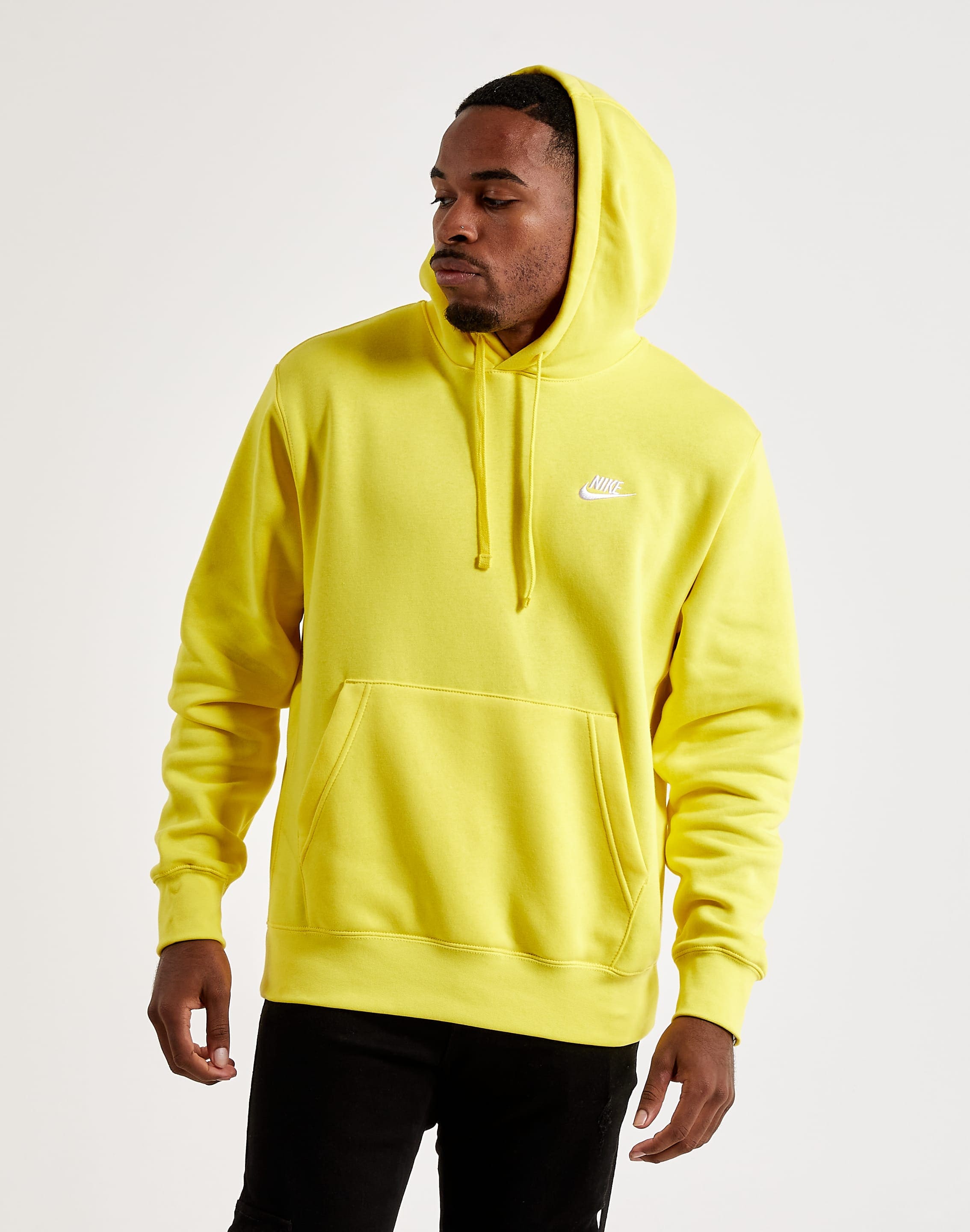 Nike Men's Hoodie - Yellow - XL