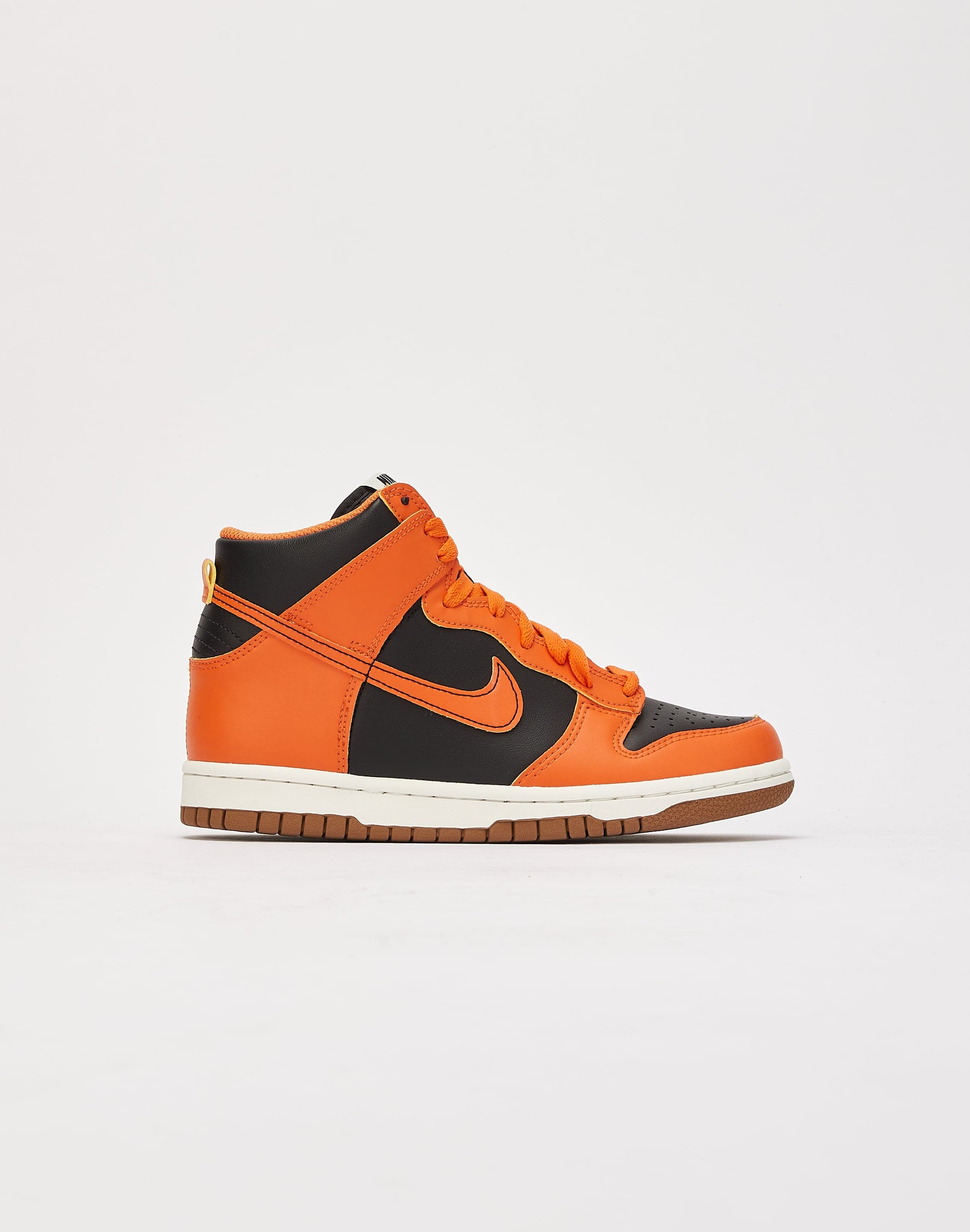 Nike Dunk High Black Safety Orange (GS) Raffles and Release Date
