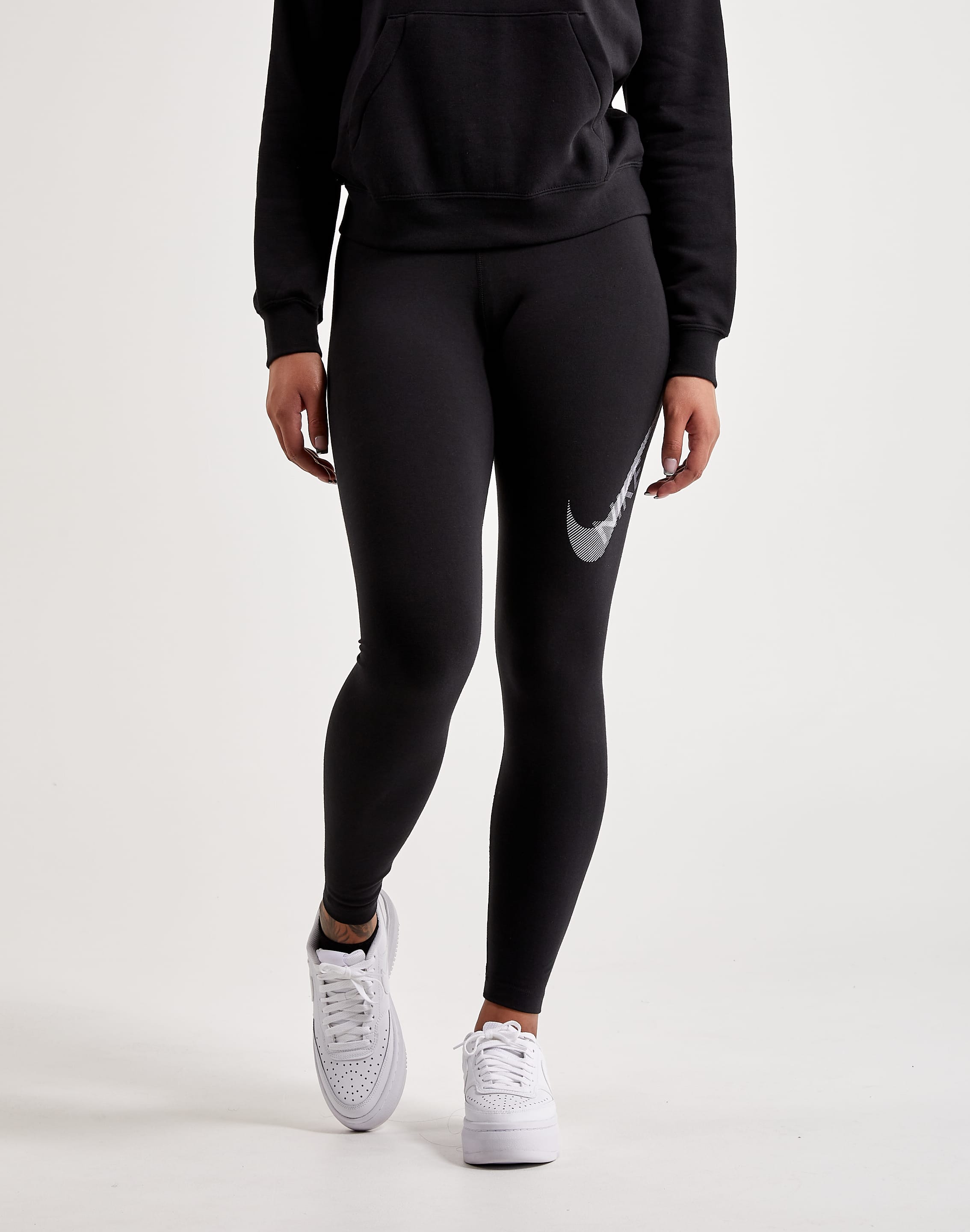 Nike Swoosh High-Waisted Leggings – DTLR - Main Image