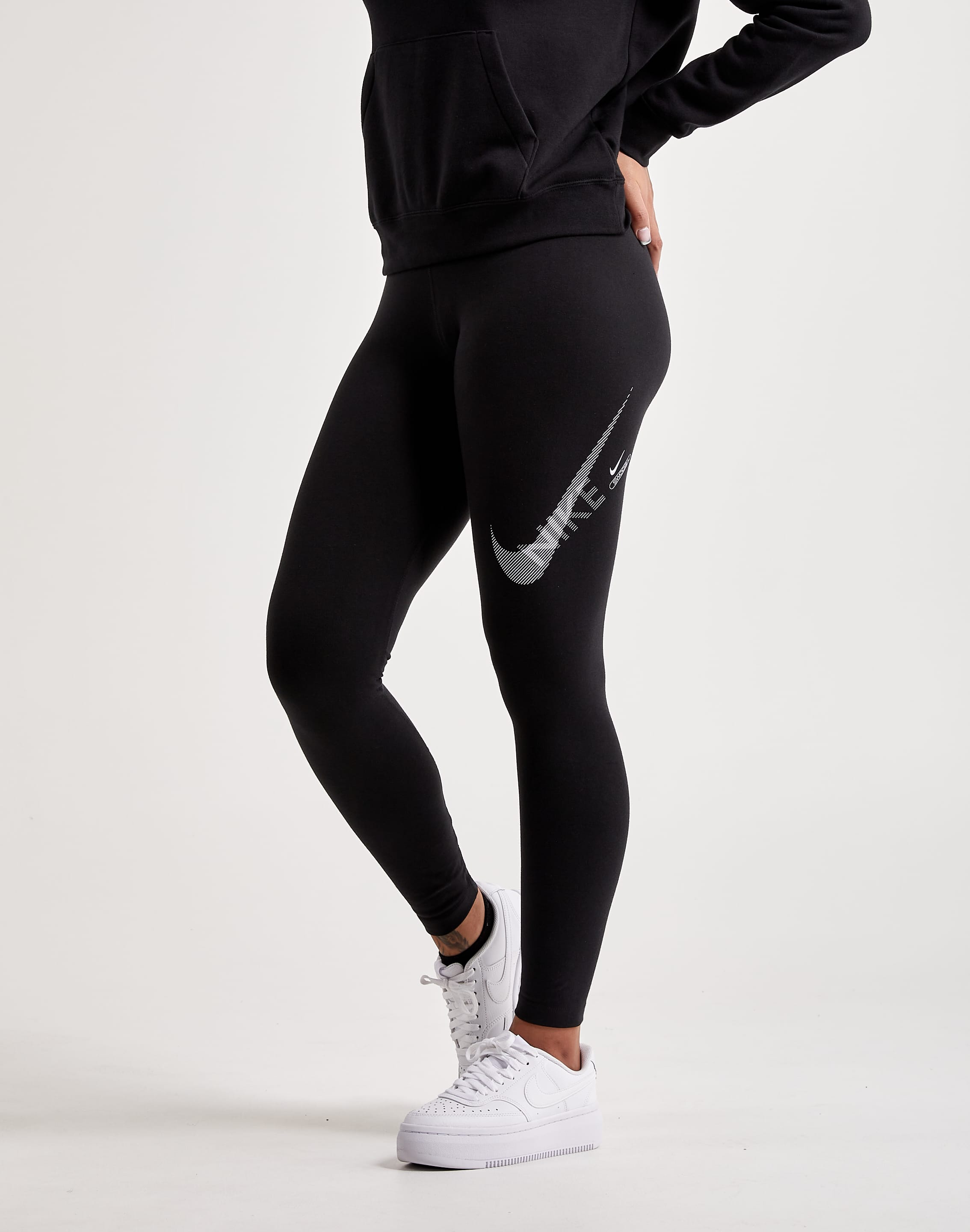 Nike Swoosh High-Waisted Leggings – DTLR - Main Image
