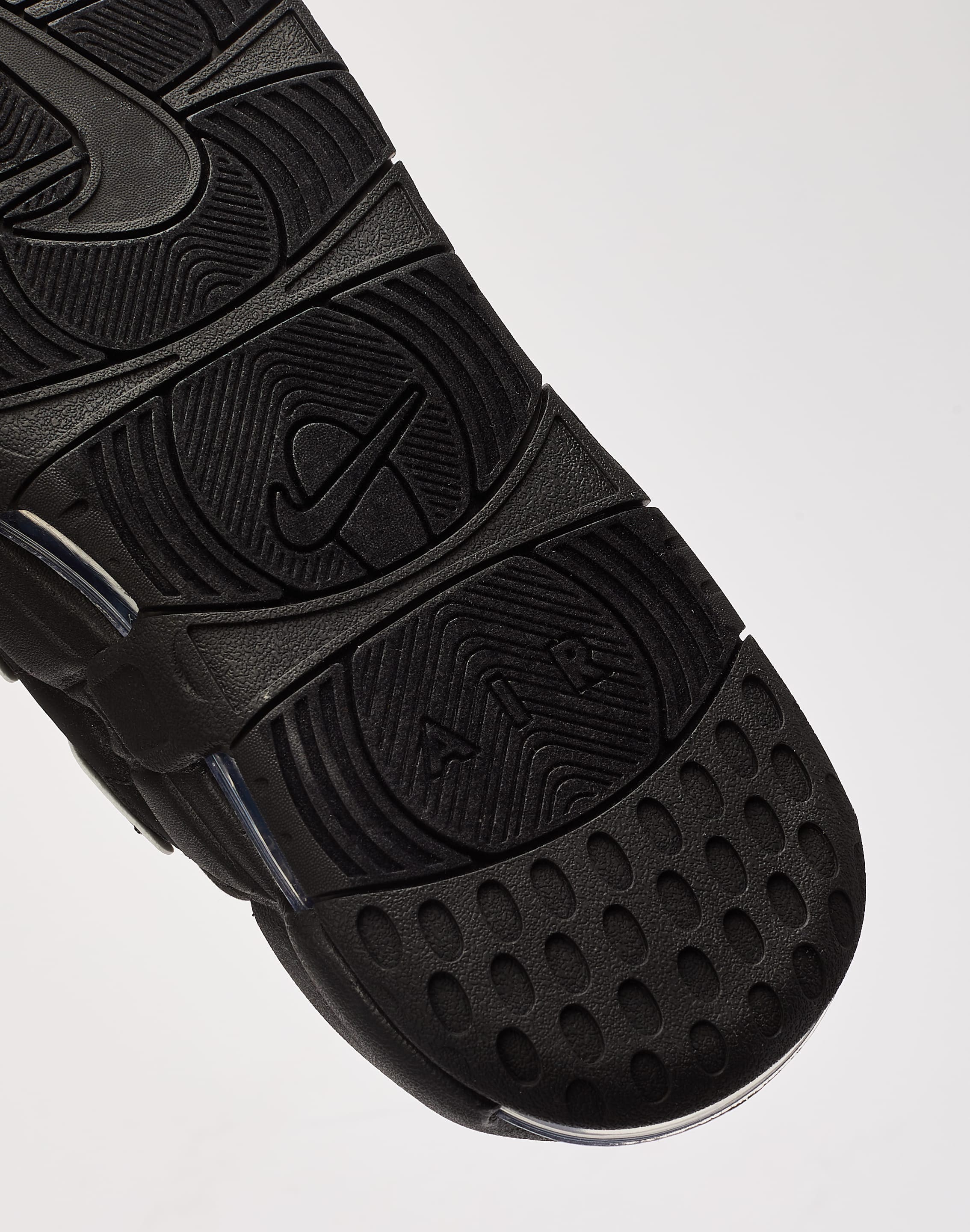 Comfort-Centric Nubuck Slide Sandals : air more uptempo slide