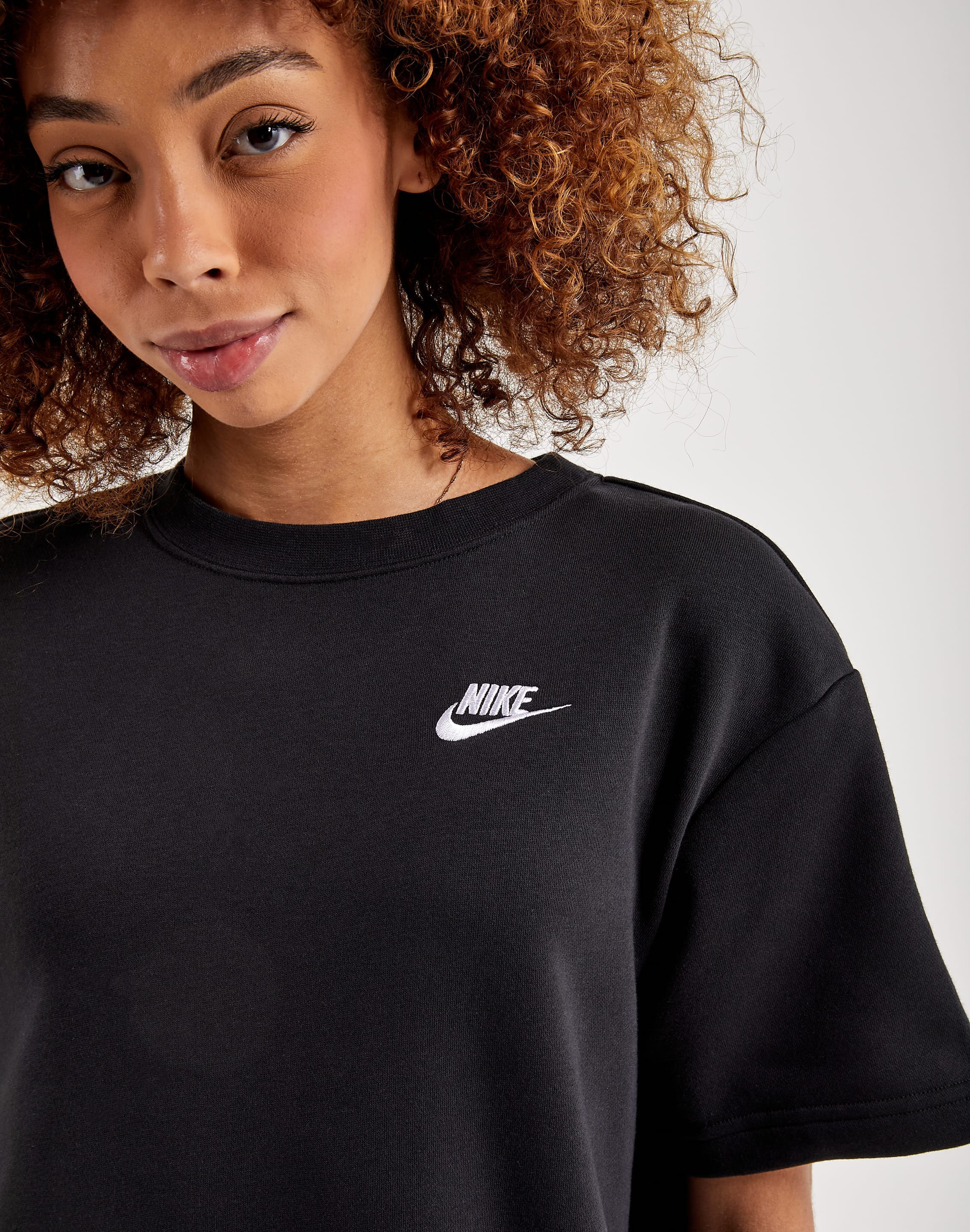 nike sportswear club fleece dress Nike Club Fleece Short-Sleeve Dress