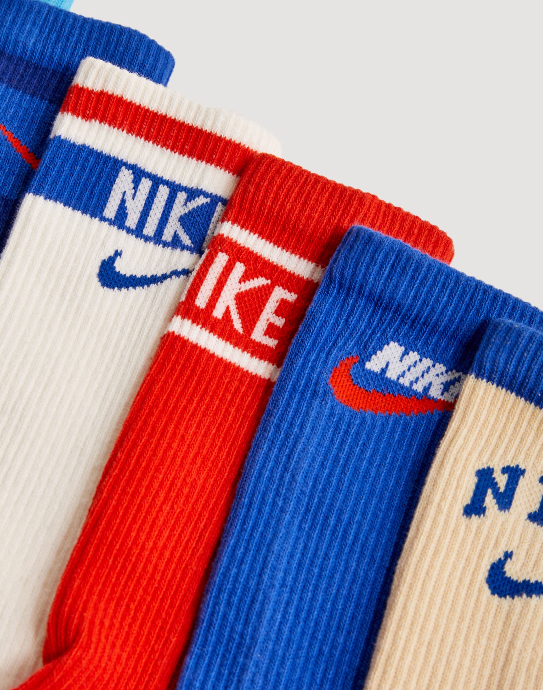 Nike Everyday Plus Retro Cushioned Crew Socks 6-Pack – DTLR