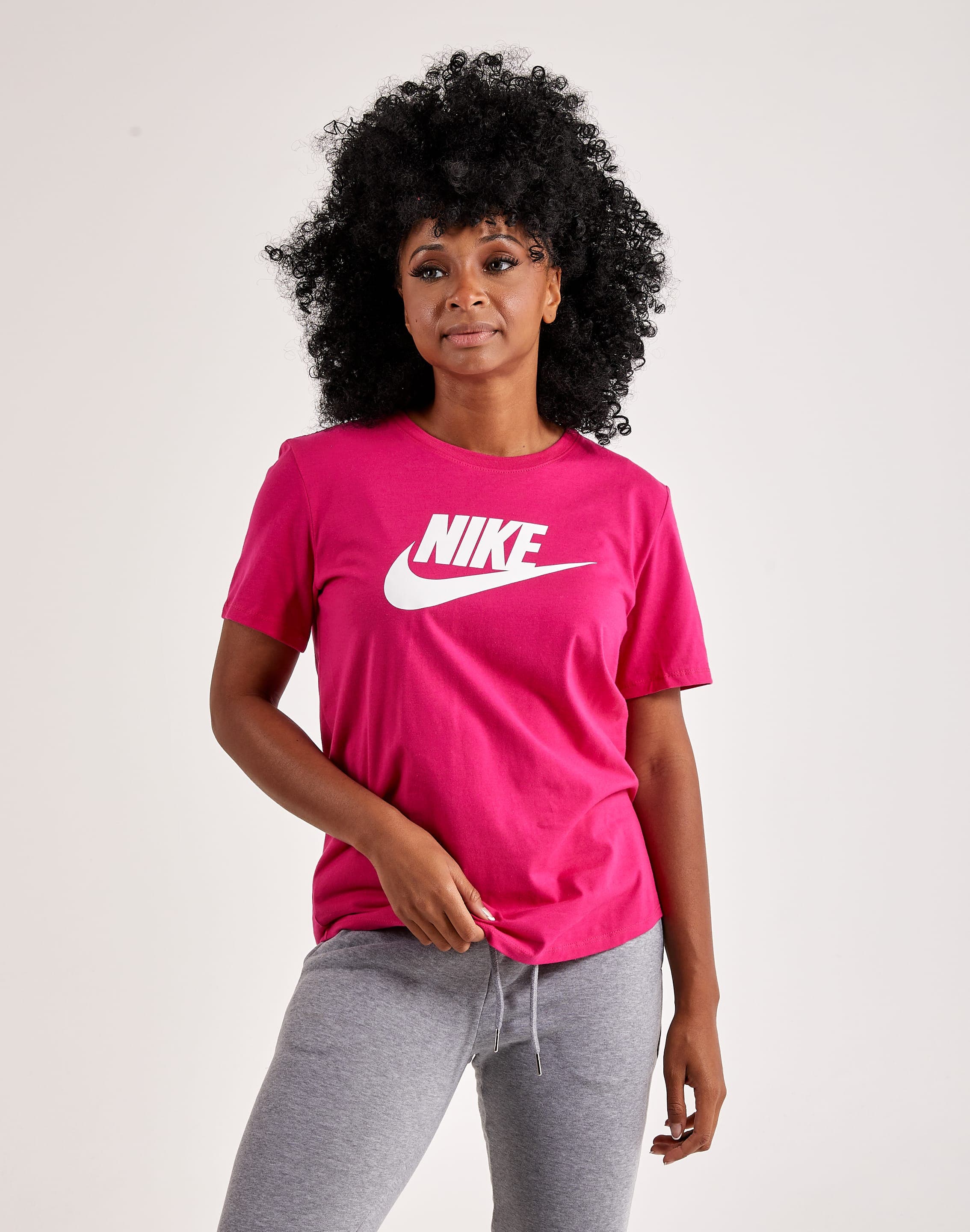 T-shirt sportswear essential icon futura rose femme - Nike