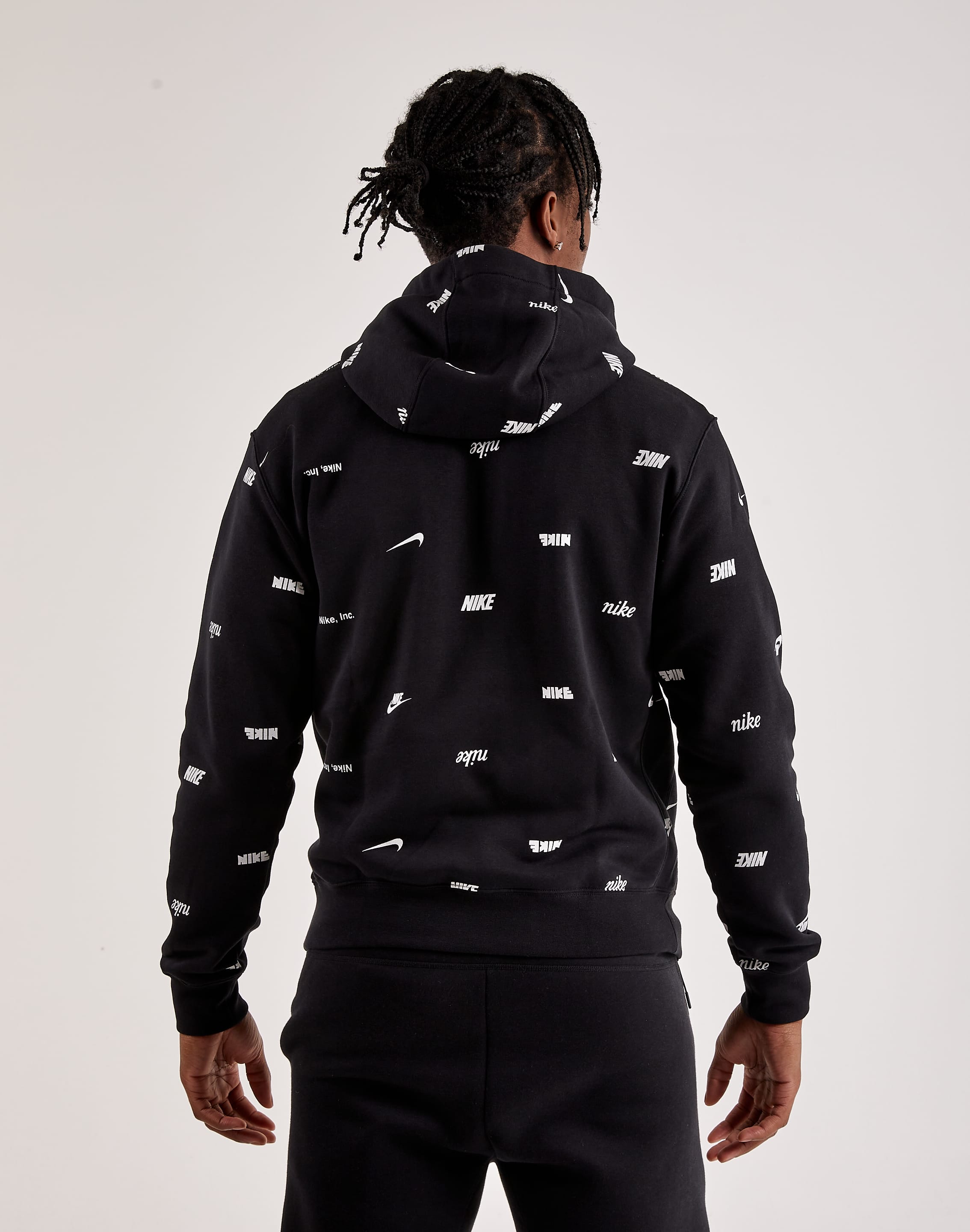 Nike Club Fleece Allover Print Pullover Hoodie – DTLR