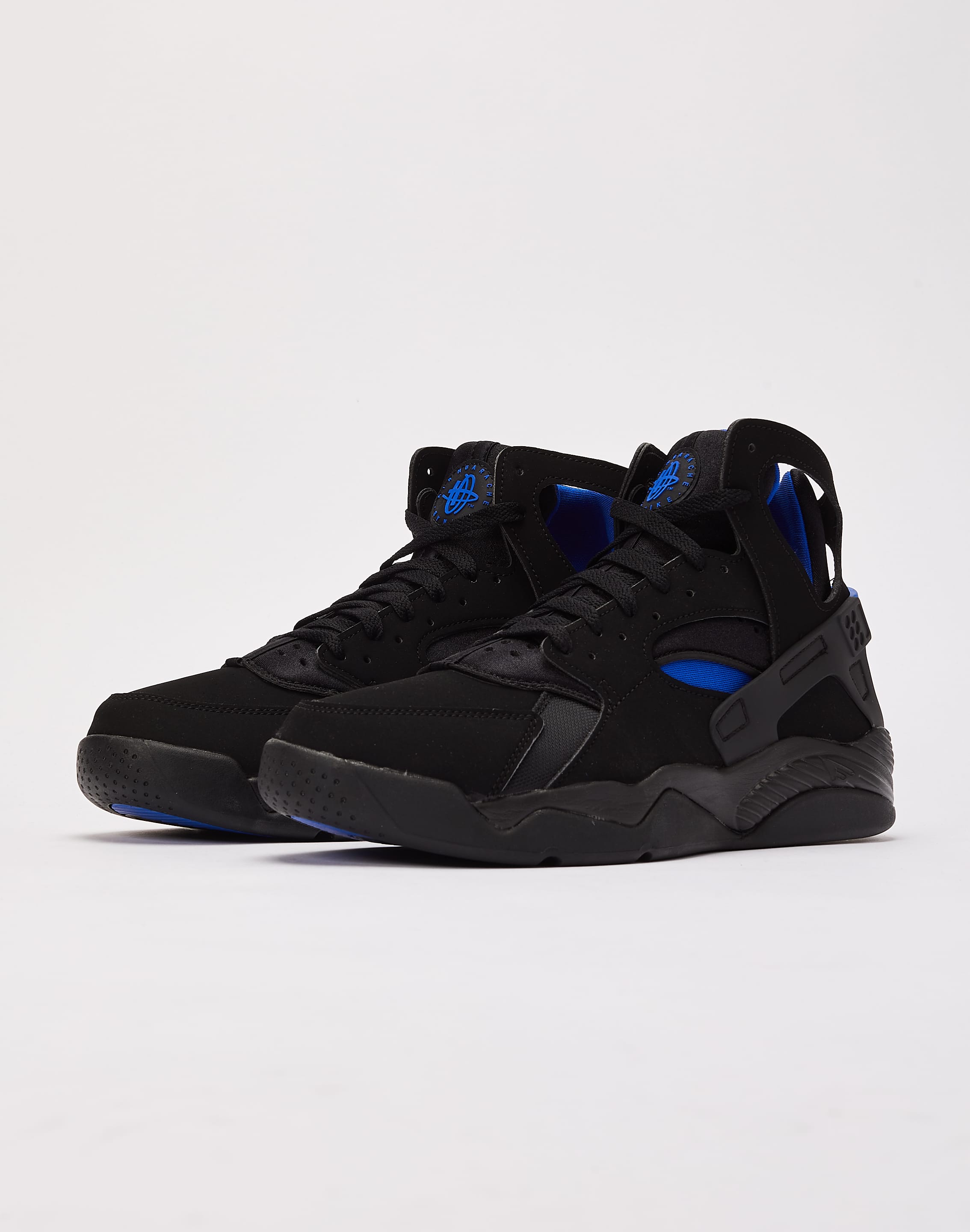 Nike air huarache black blue Clearance