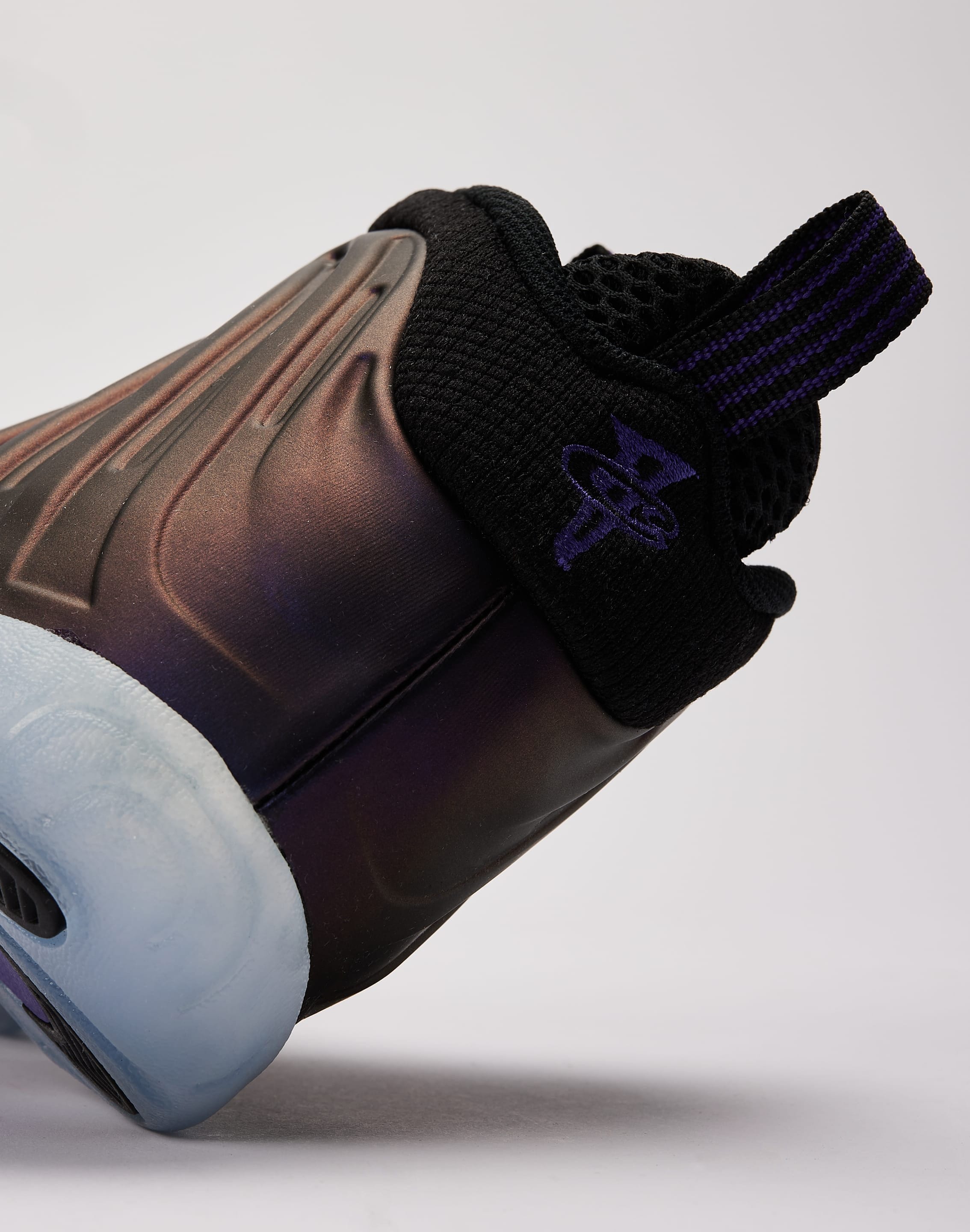 Nike Little Posite One 'Black and Varsity Purple' Grade-School