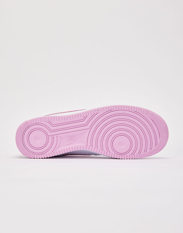 pink and white air force ones low