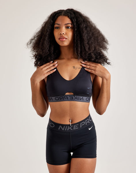 nike pro indy black sports bra