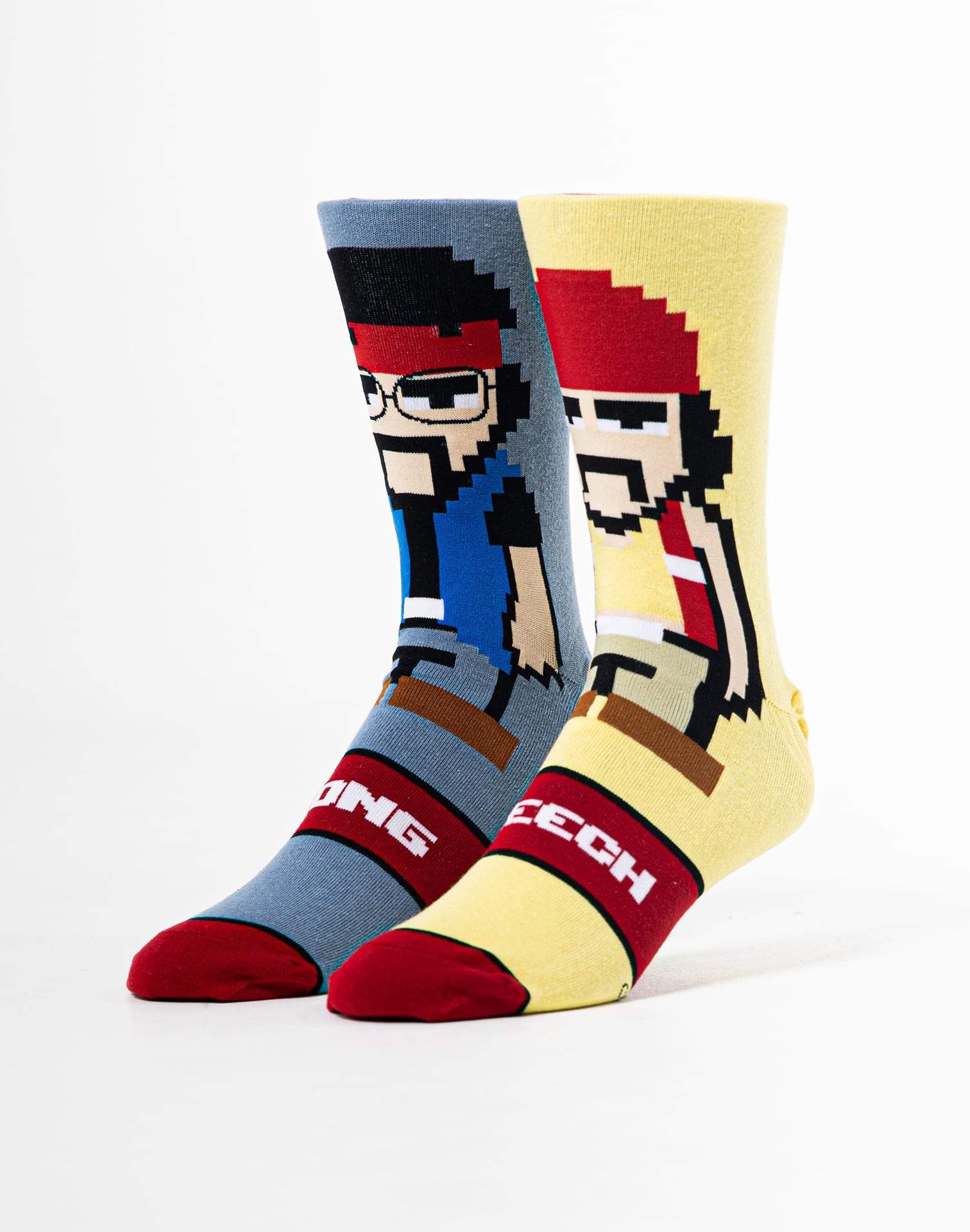 Photo of Odd Sox Cheech & Chong Pixels Crew Socks