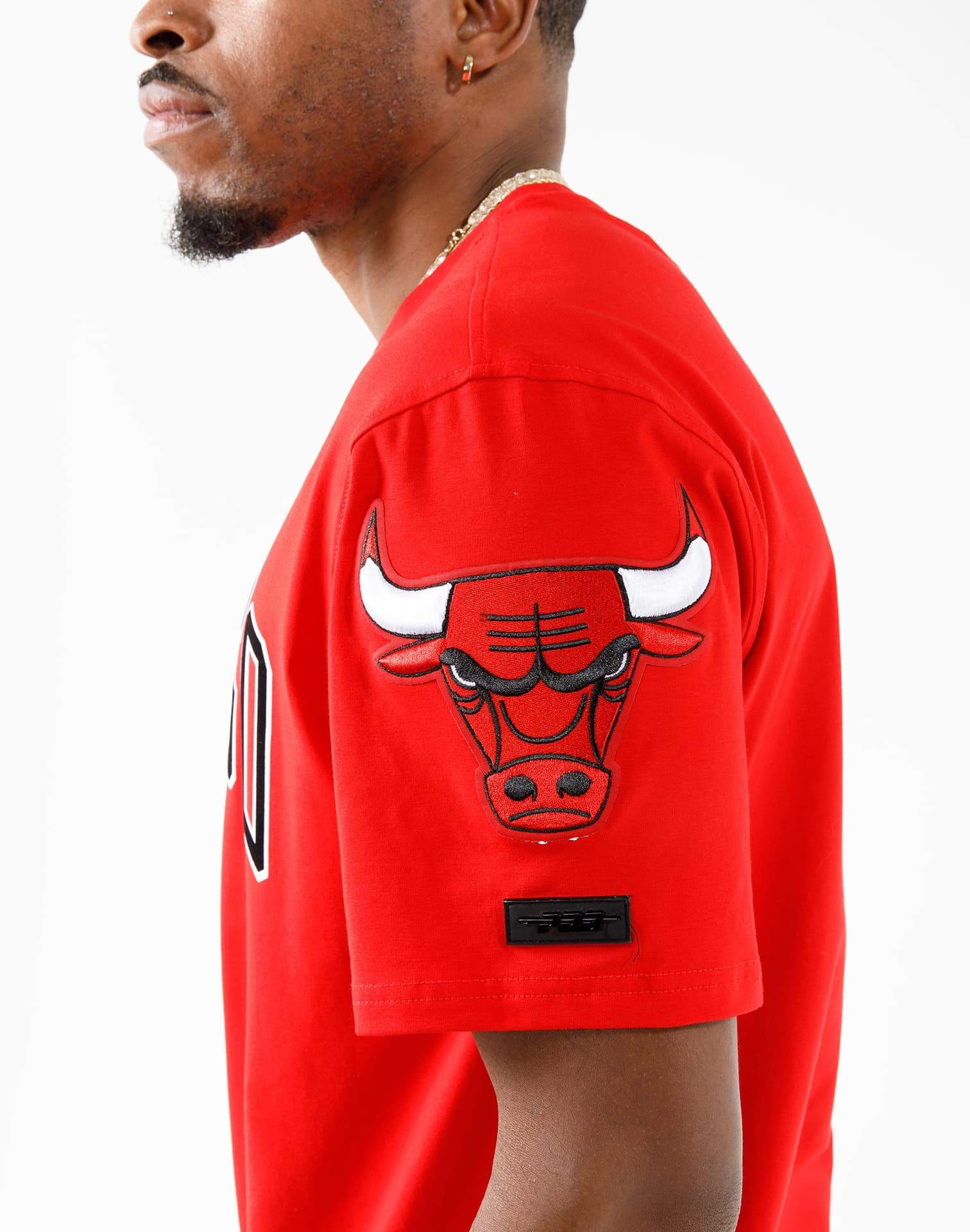 Photo of Pro Standard Nba Chicago Bulls Stacked Logo Tee