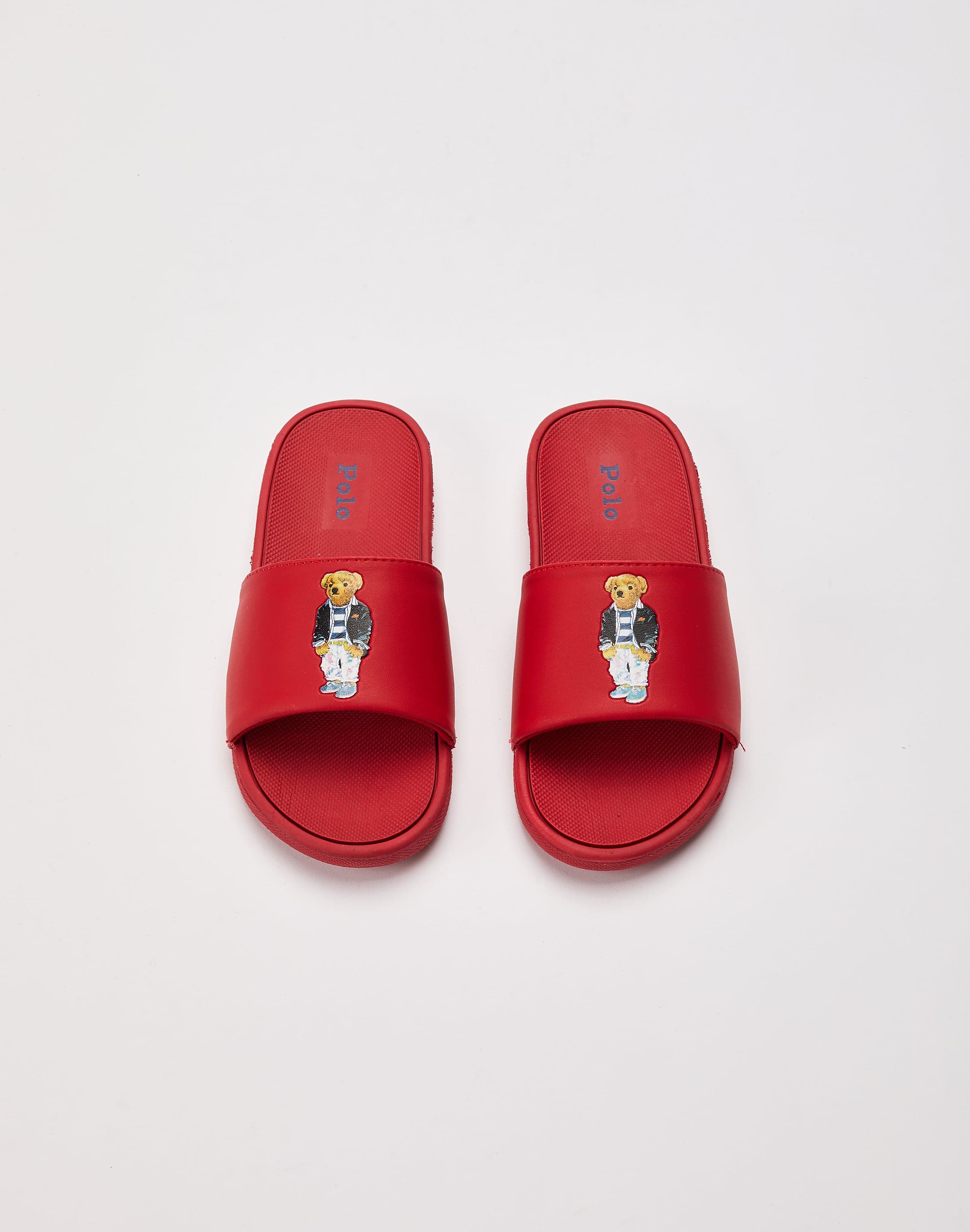 Polo Ralph Lauren Cayson Bear Slides Grade-School â DTLR