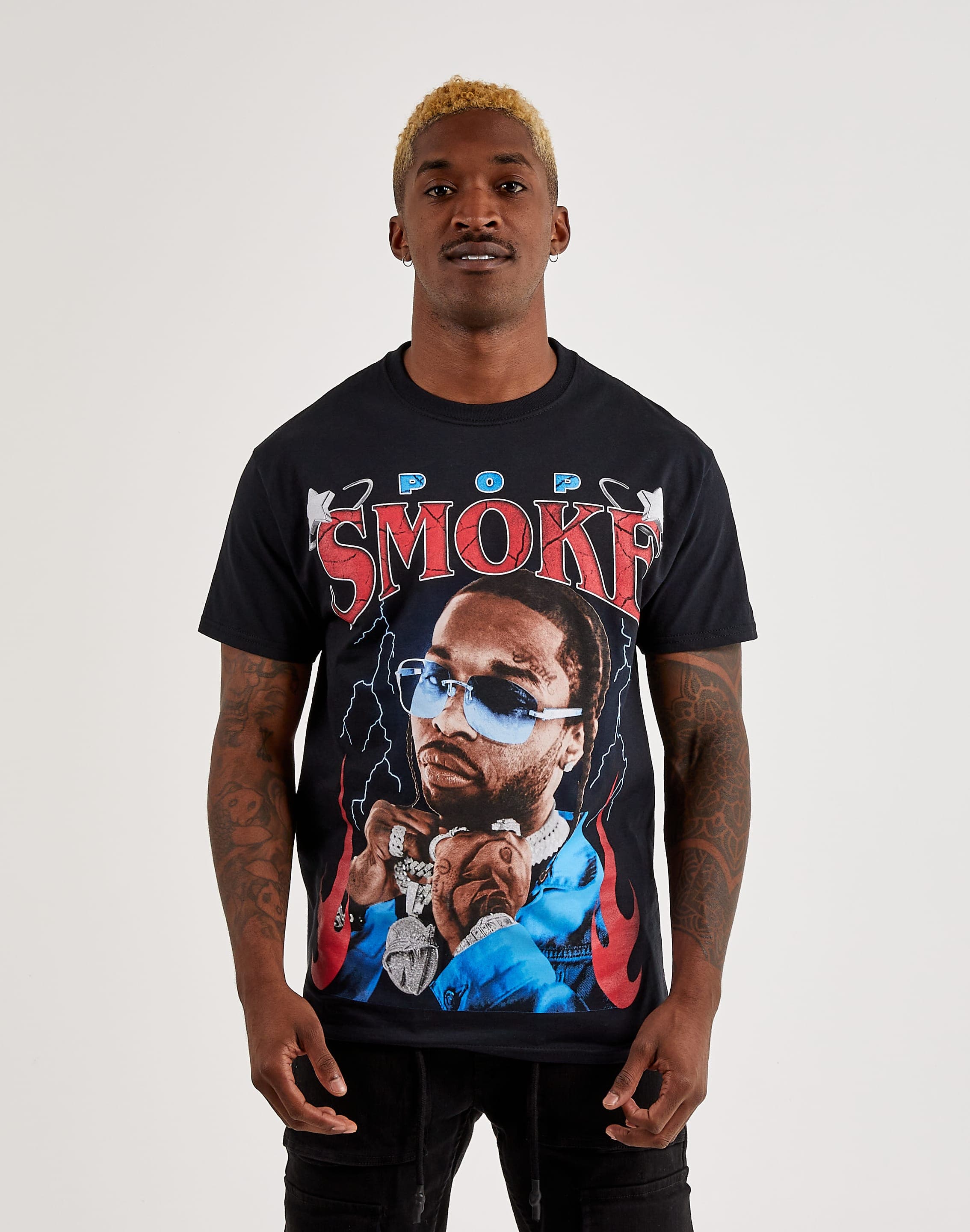 Men's Relaxed Pop Smoke Graphic Tee, Men's Clearance