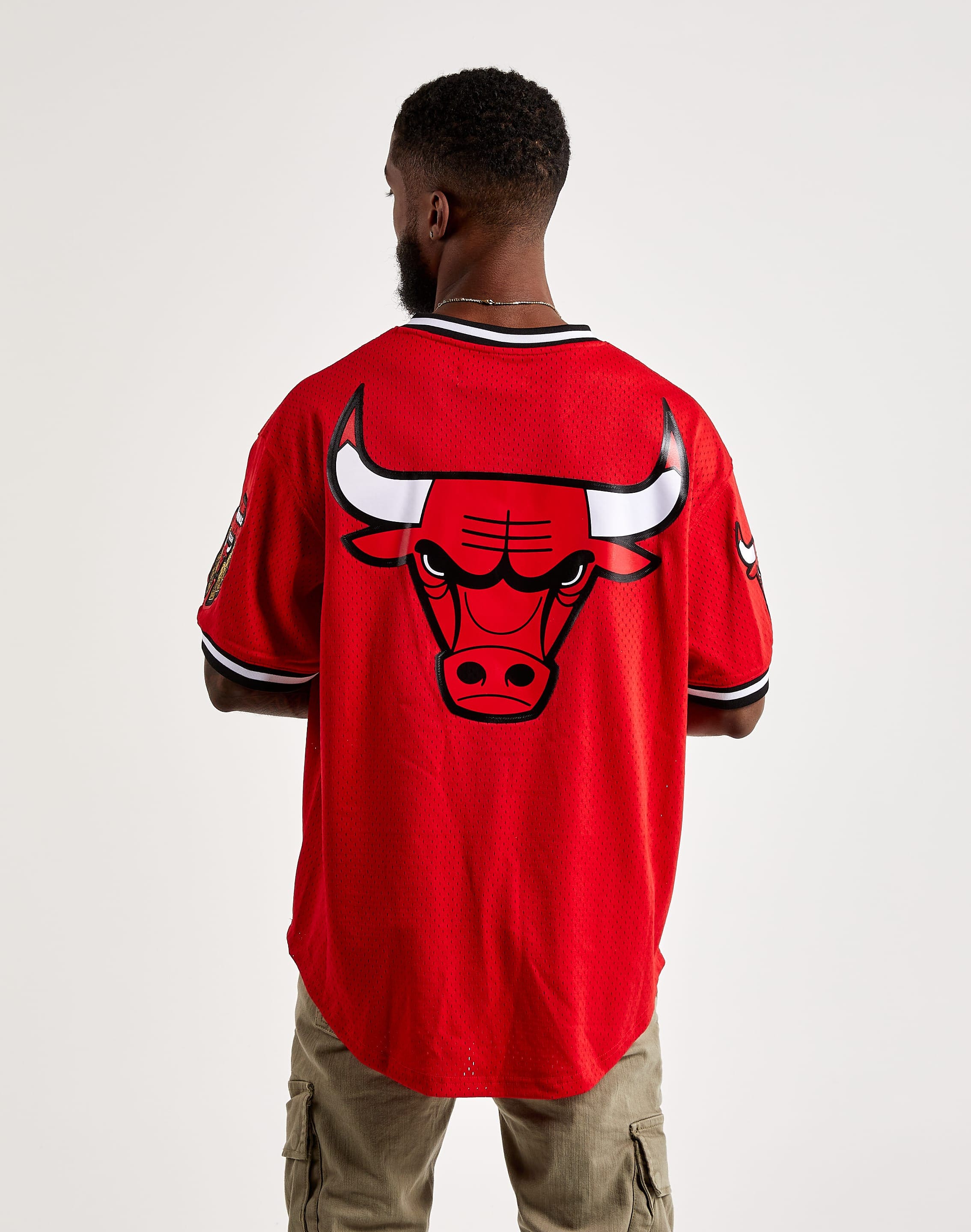 Camiseta Chicago Bulls Pure Shooter Mesh Button Front