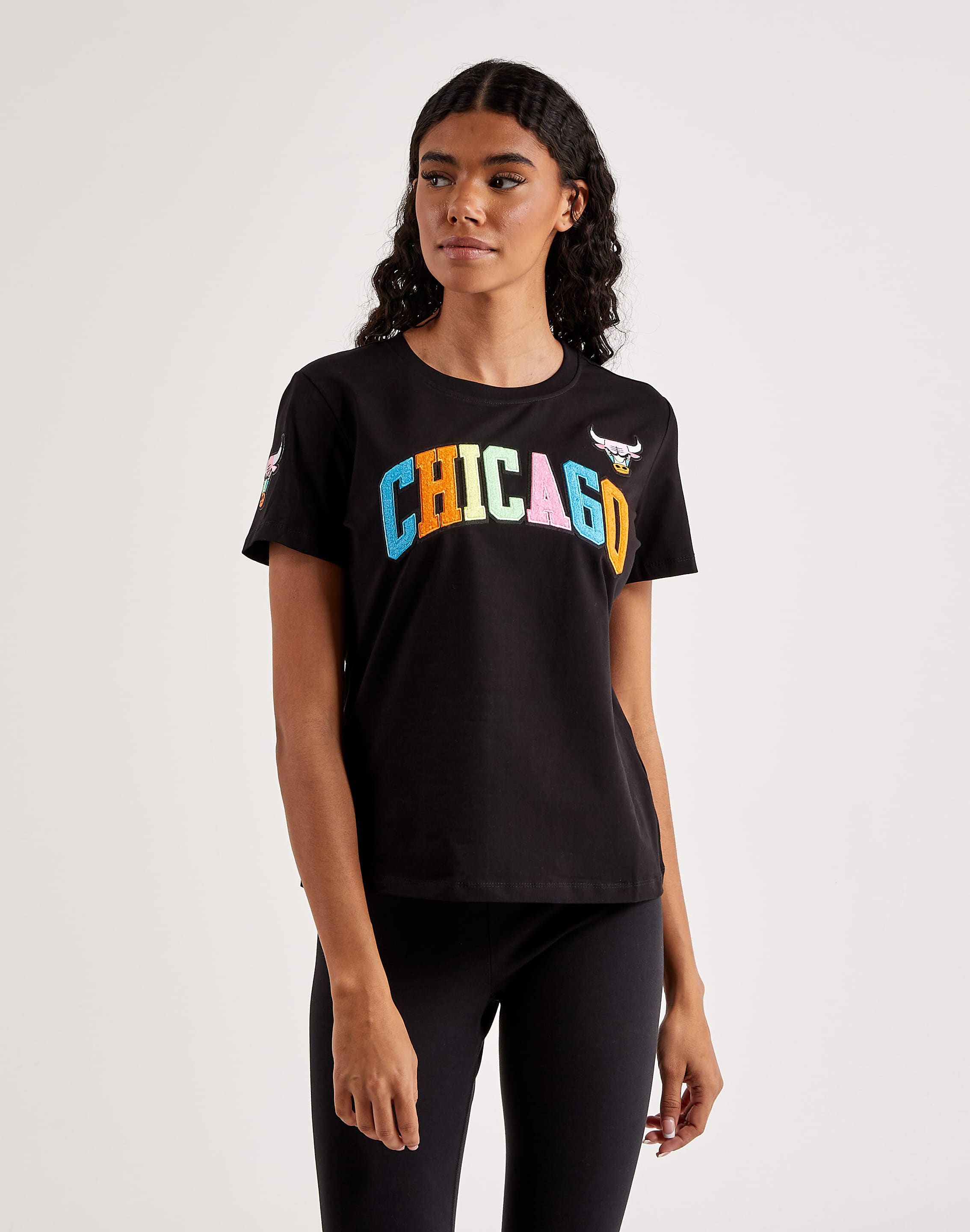 Chicago Bulls Neon Oversized Black T-Shirt