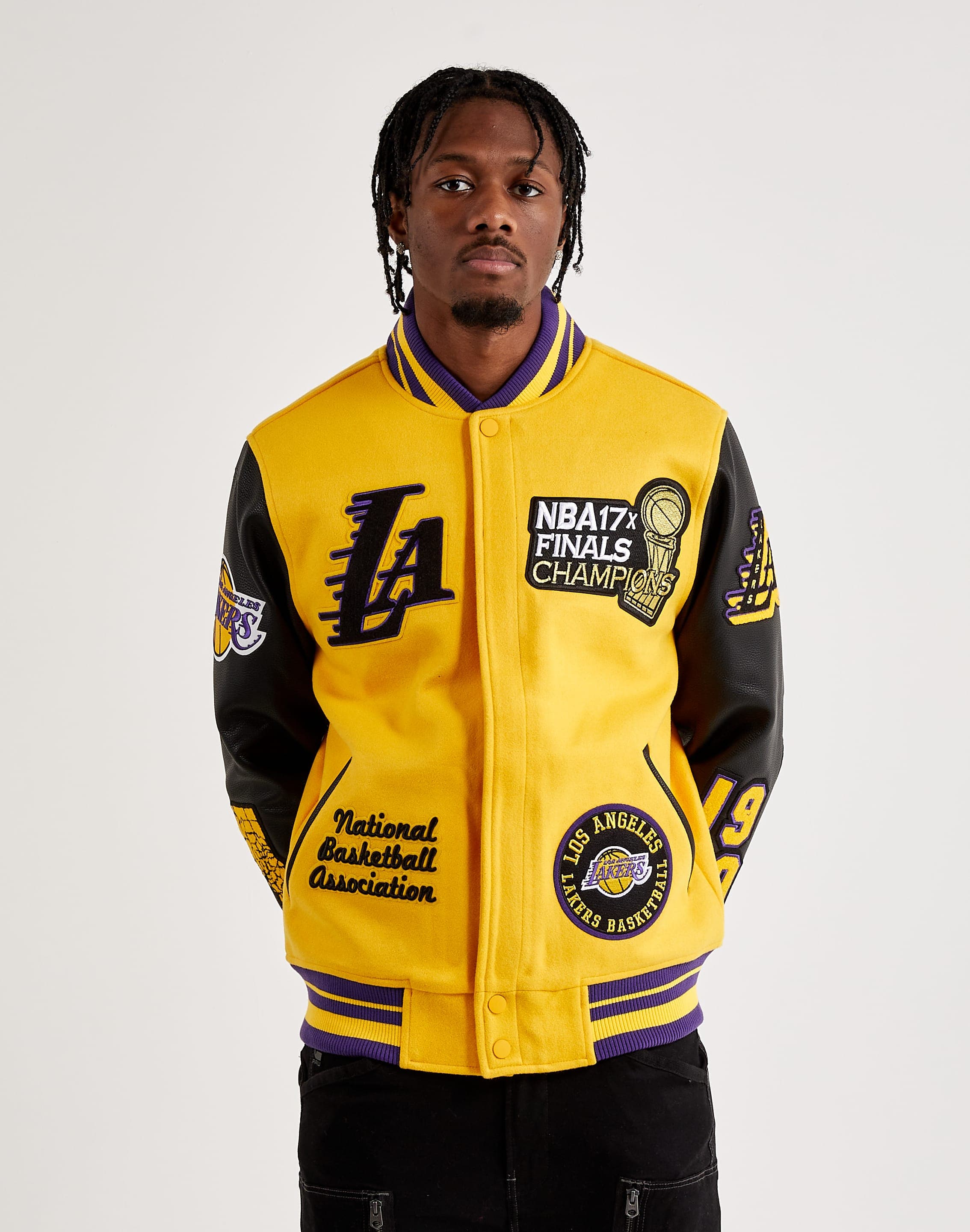 Pro Standard Los Angeles Lakers Mash Up Varsity Jacket