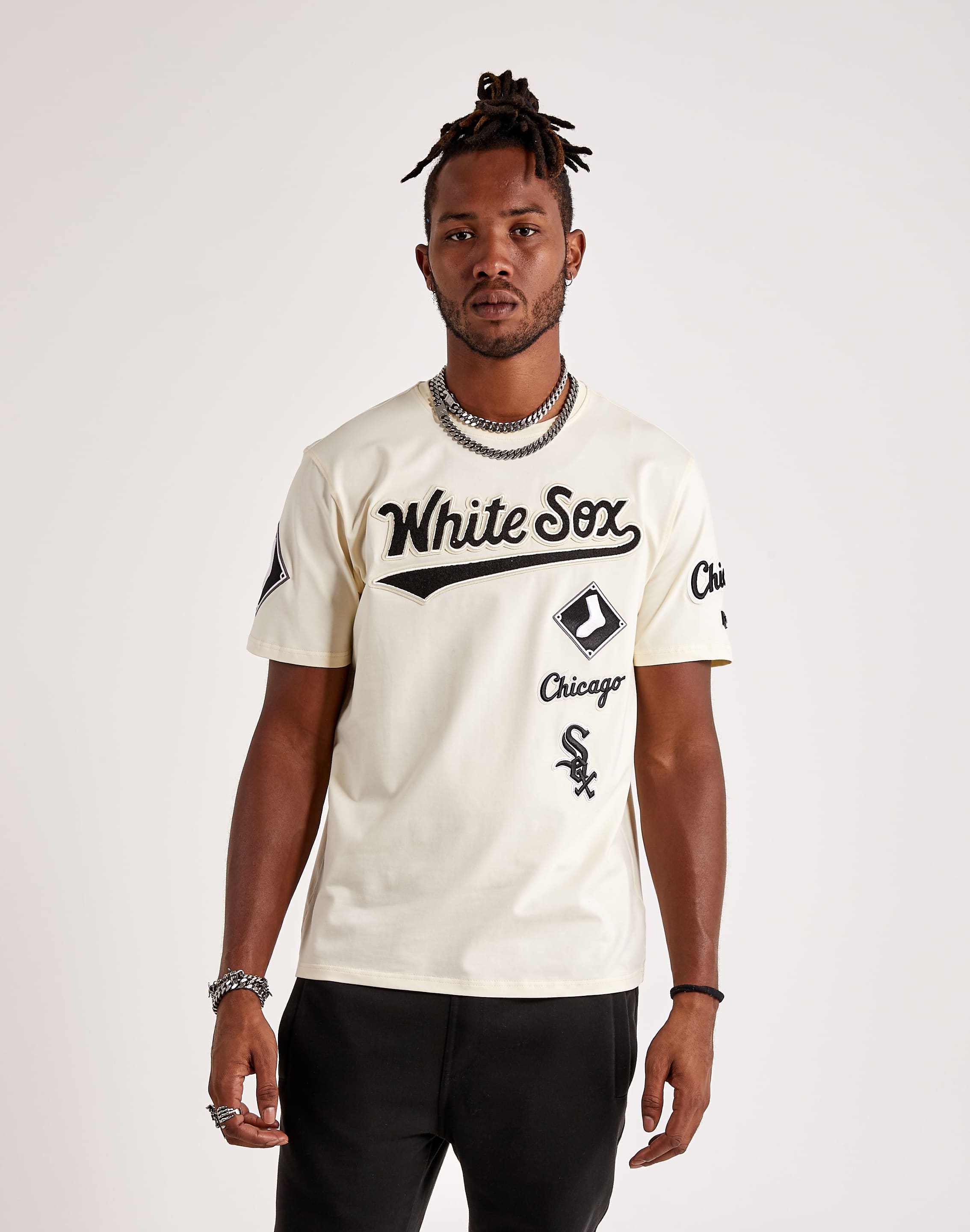 Nike MLB Chicago White Sox Official Road Short Sleeve T-Shirt Grey