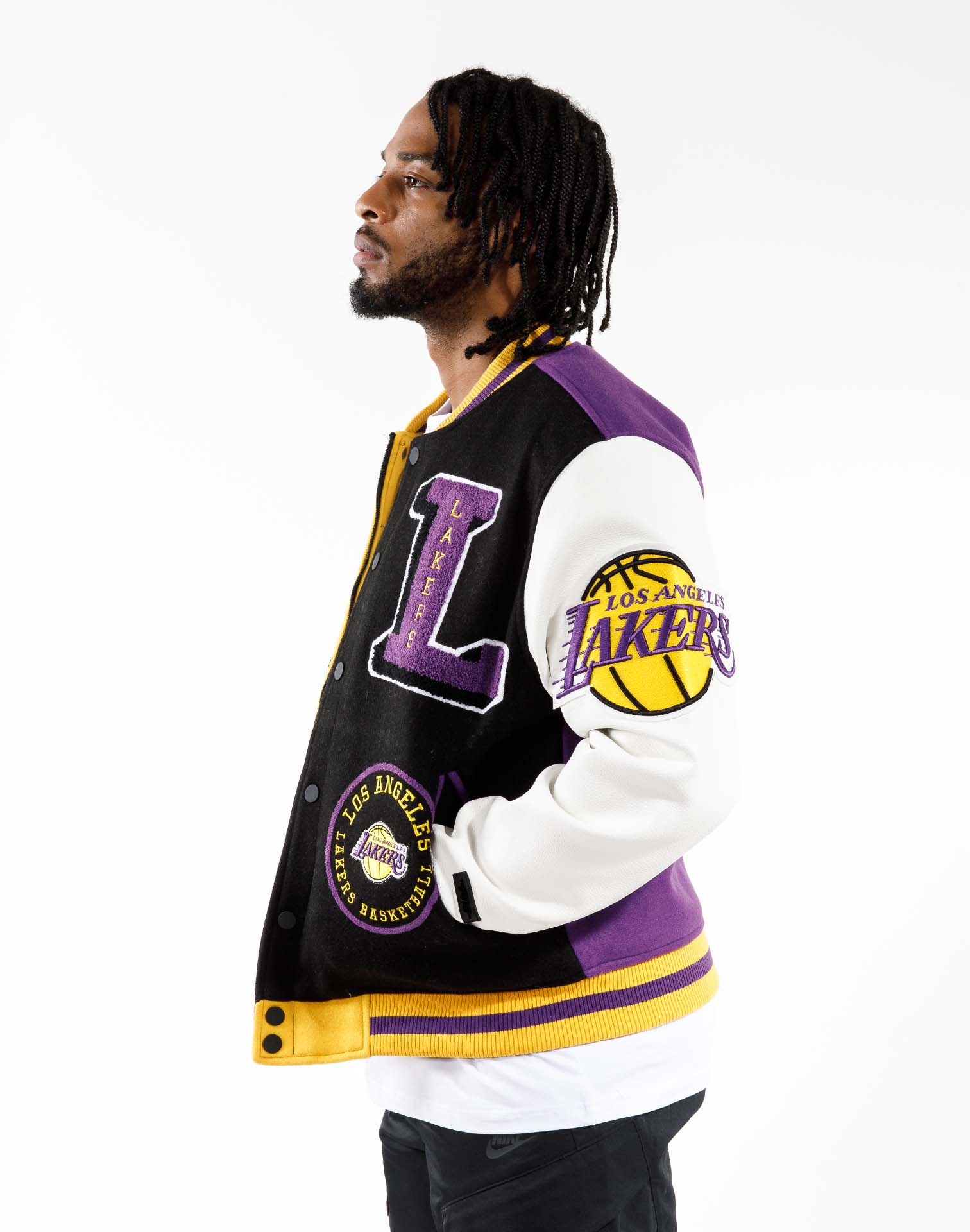 Lakers Black Varsity Jacket  Los Angeles Lakers Bomber Jacket