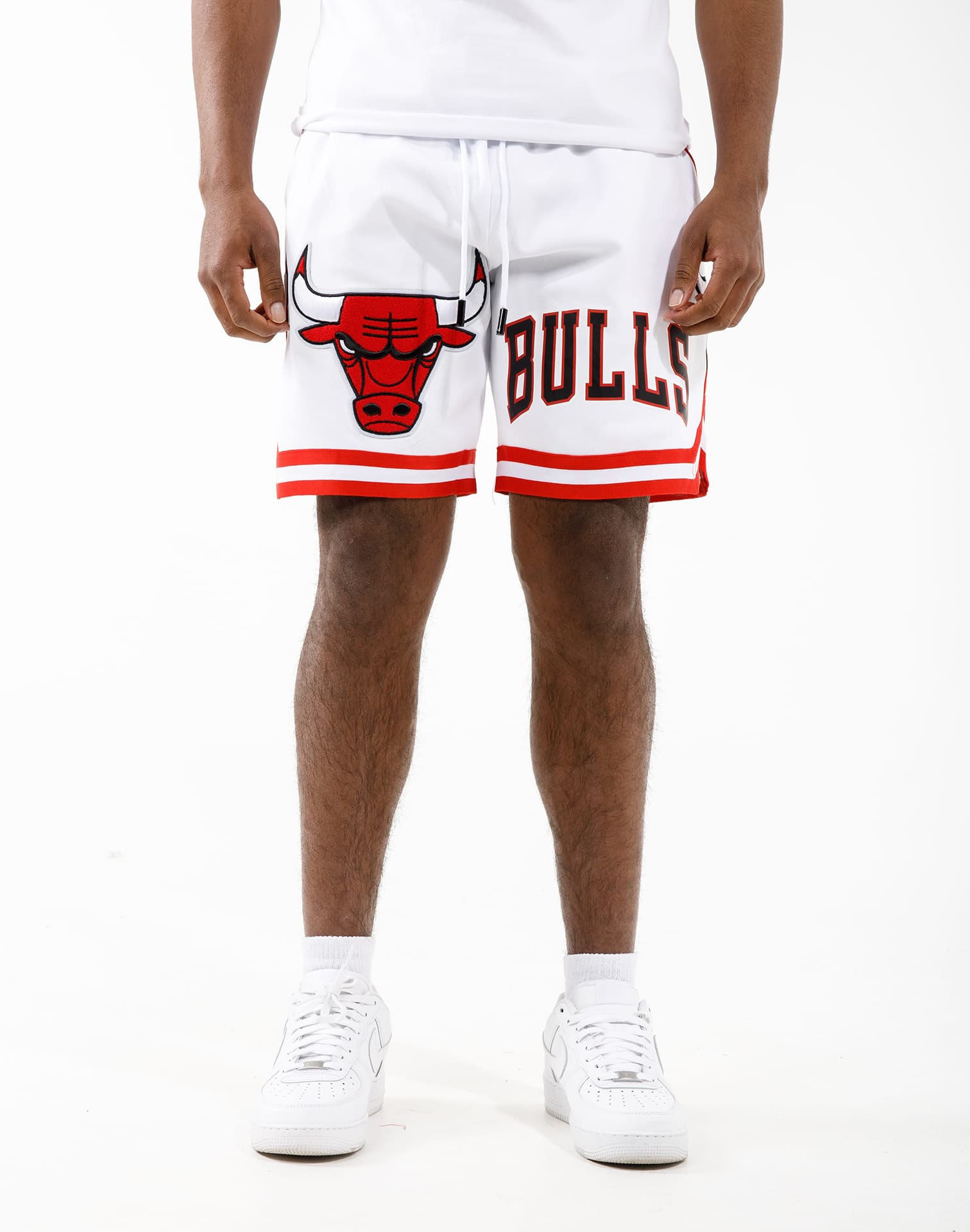 Men's Pro Standard White Chicago Bulls 6X NBA Finals Champions Mesh Capsule Shorts Size: Extra Large