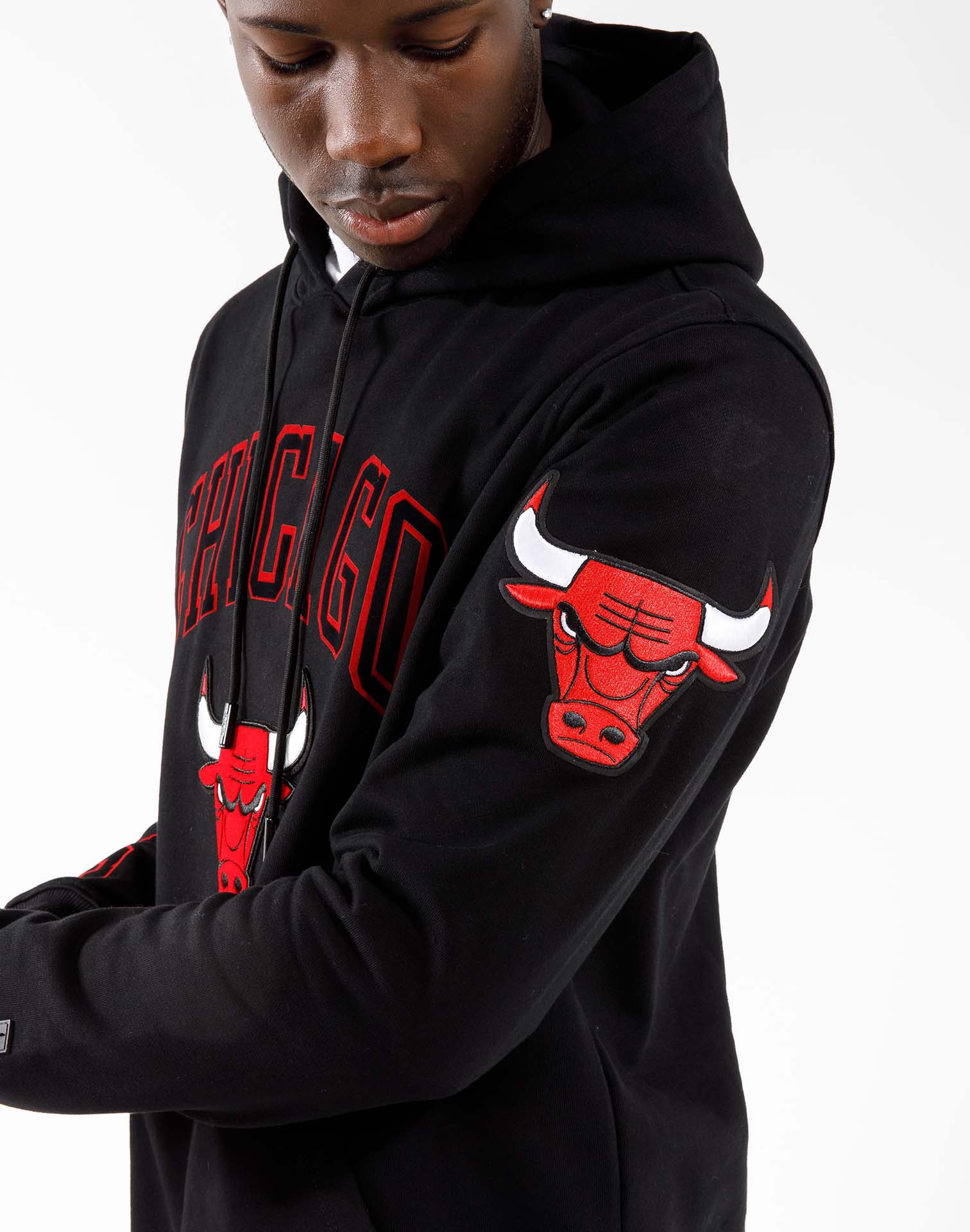 Chicago Bulls Hoodie Mens Small Red Nike Fleece Sweatshirt Logo