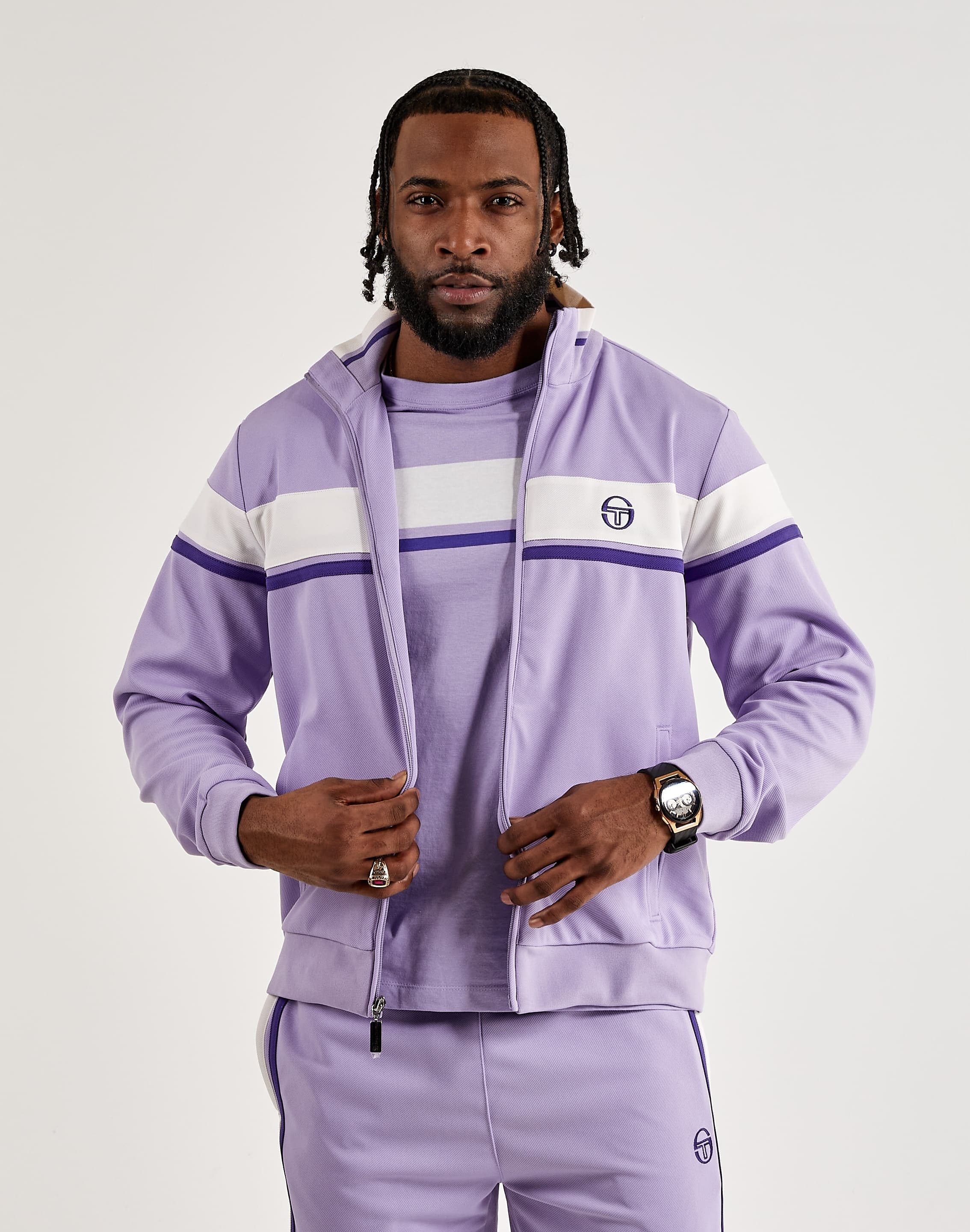 Casual Lavender Tracksuit Mens Sergio Tacchini Damarindo Track