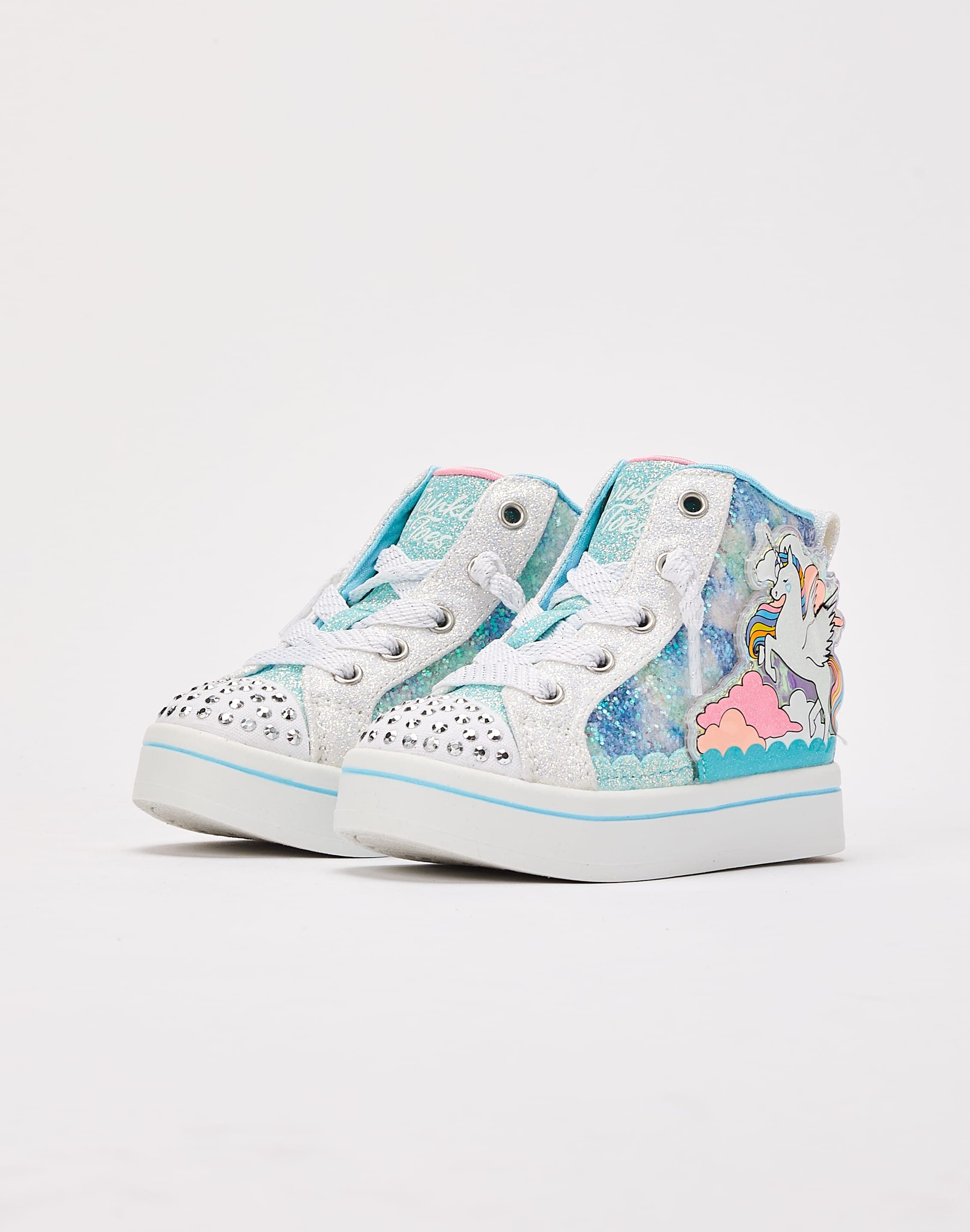 Amazon.com | Skechers Girl's Twinkle Toe-Shuffle Brights 314274L (Little  Kid) Light Pink/Multi 2.5 Little Kid M | Sneakers
