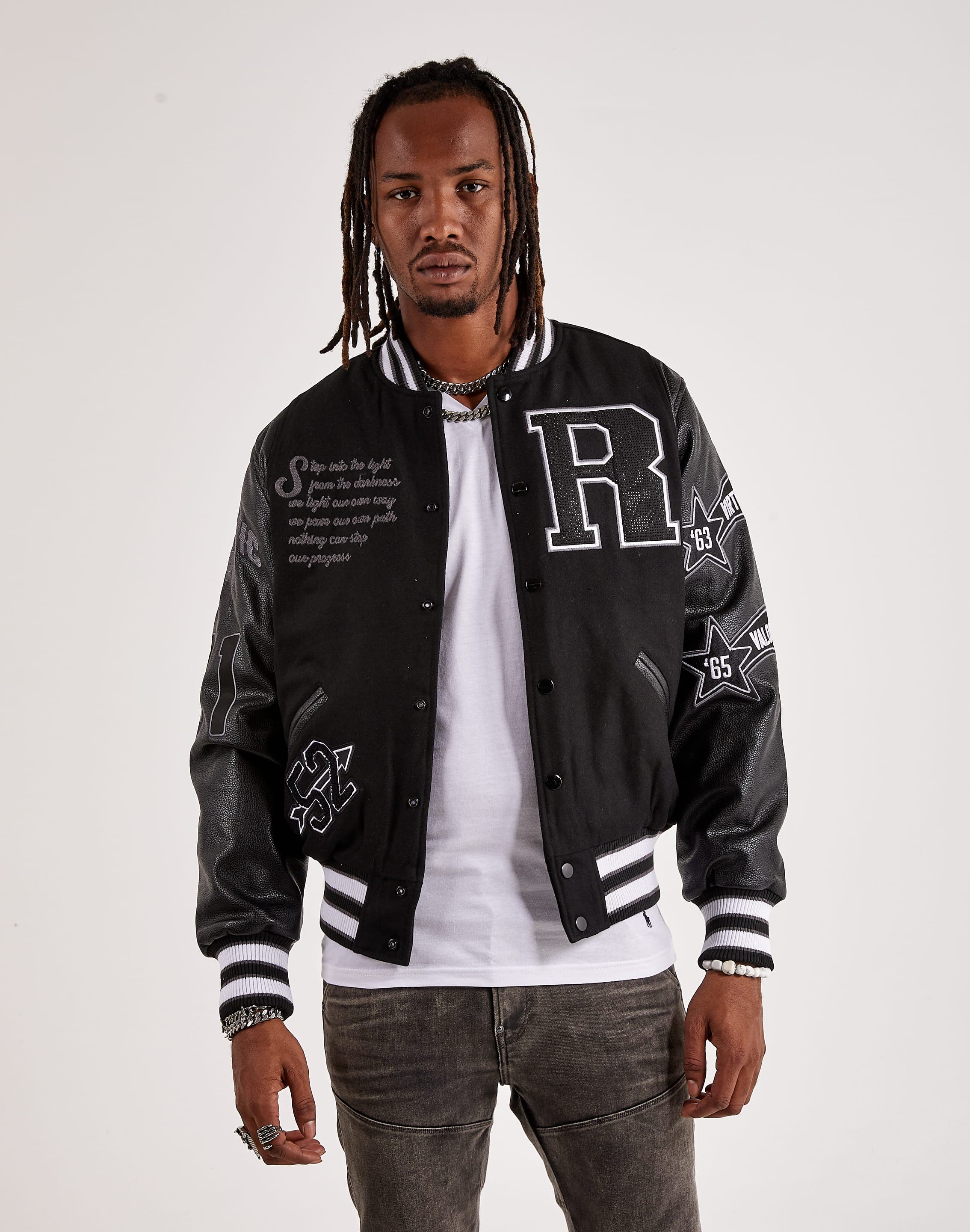 Smoke Rise Men's Varsity Denim Jacket