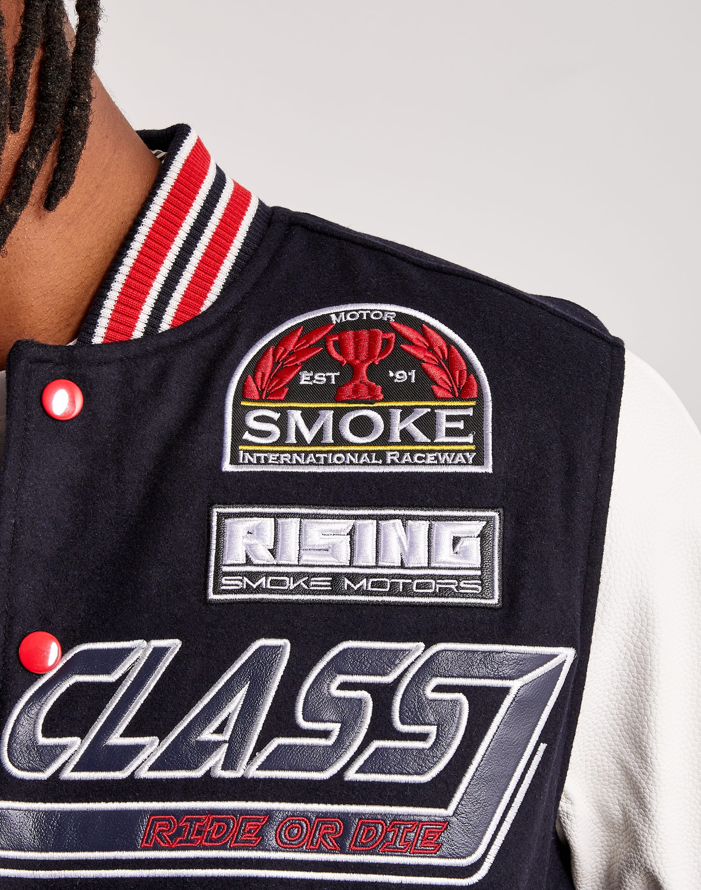 Smoke Rise Racing Varsity Jacket – DTLR