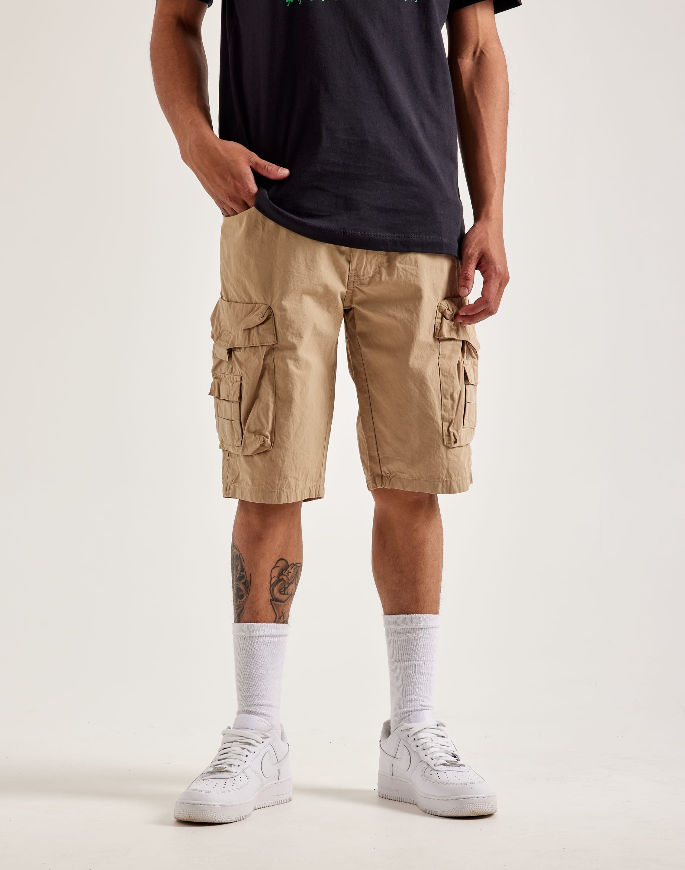 Khaki Shorts Mens Cargo Shorts Style Smoke Rise Cargo Shorts – DTLR