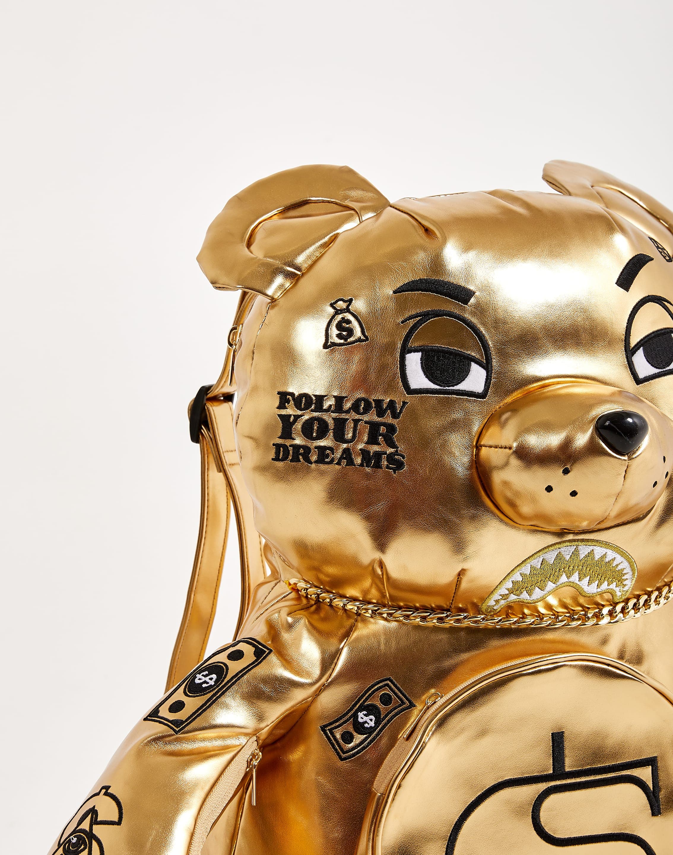 Sprayground Gold Rush Moneybear Teddybear Backpack – LIMITED