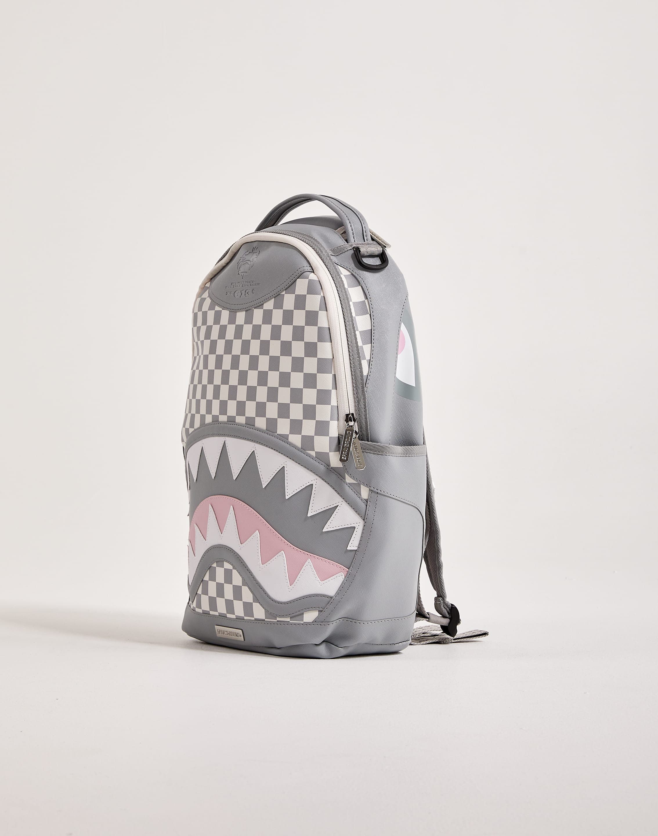 Sprayground backpack grey and pink Clearance