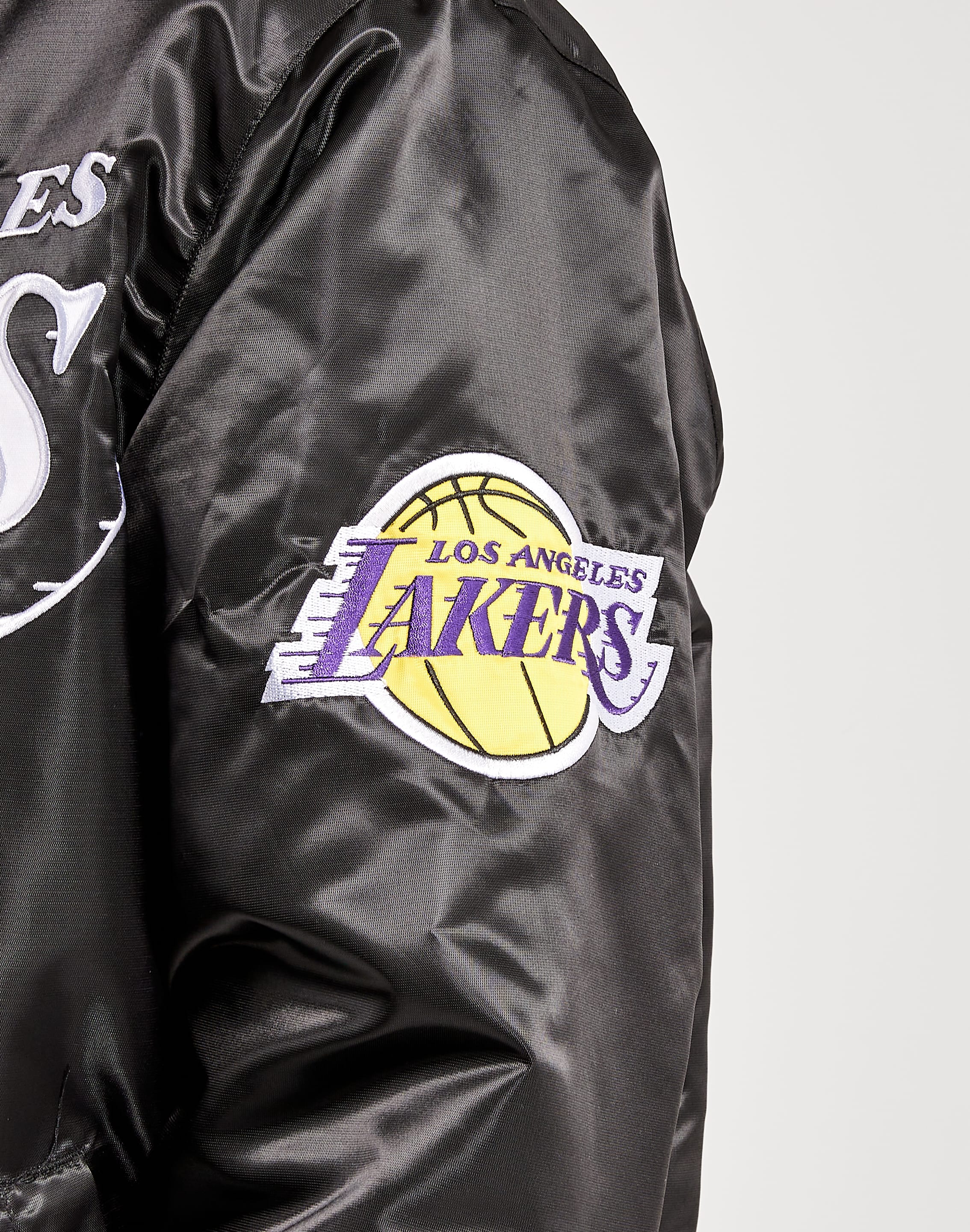 Black La Lakers Patch Logo Jacket