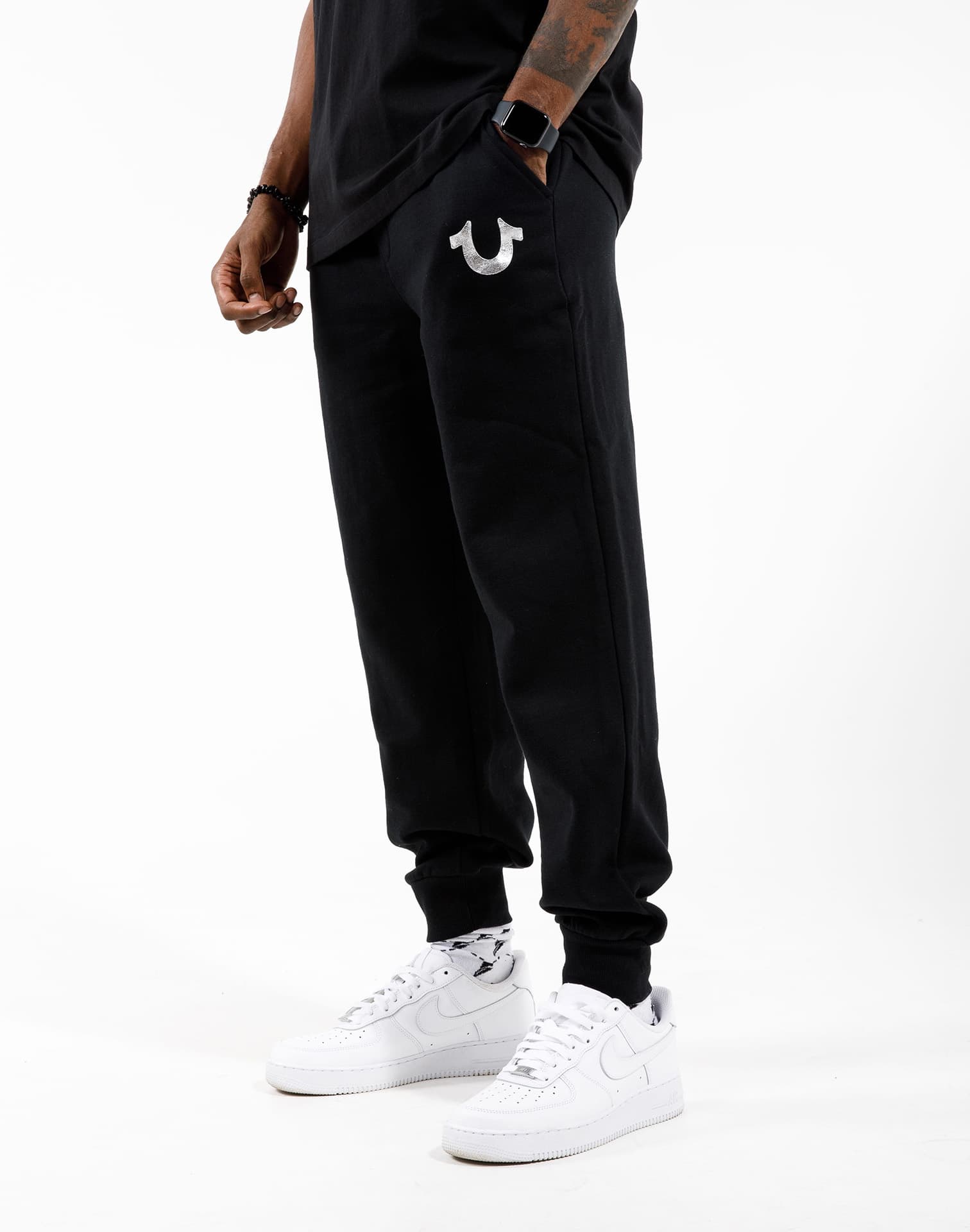 Photo of True Religion Metallic Horseshoe Joggers