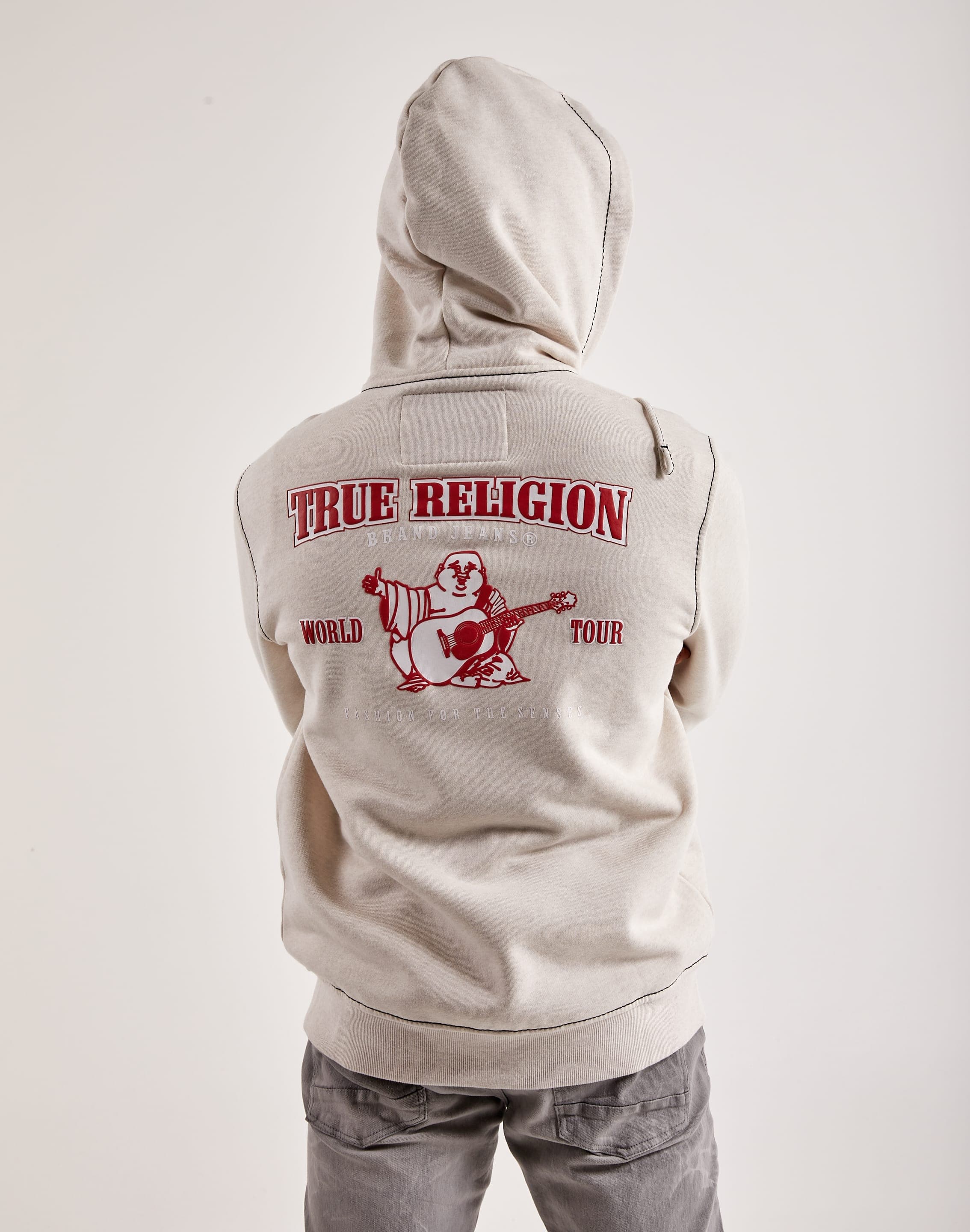 Brand Jeans True Religion Zip Up Hoodie Red Hoodie True