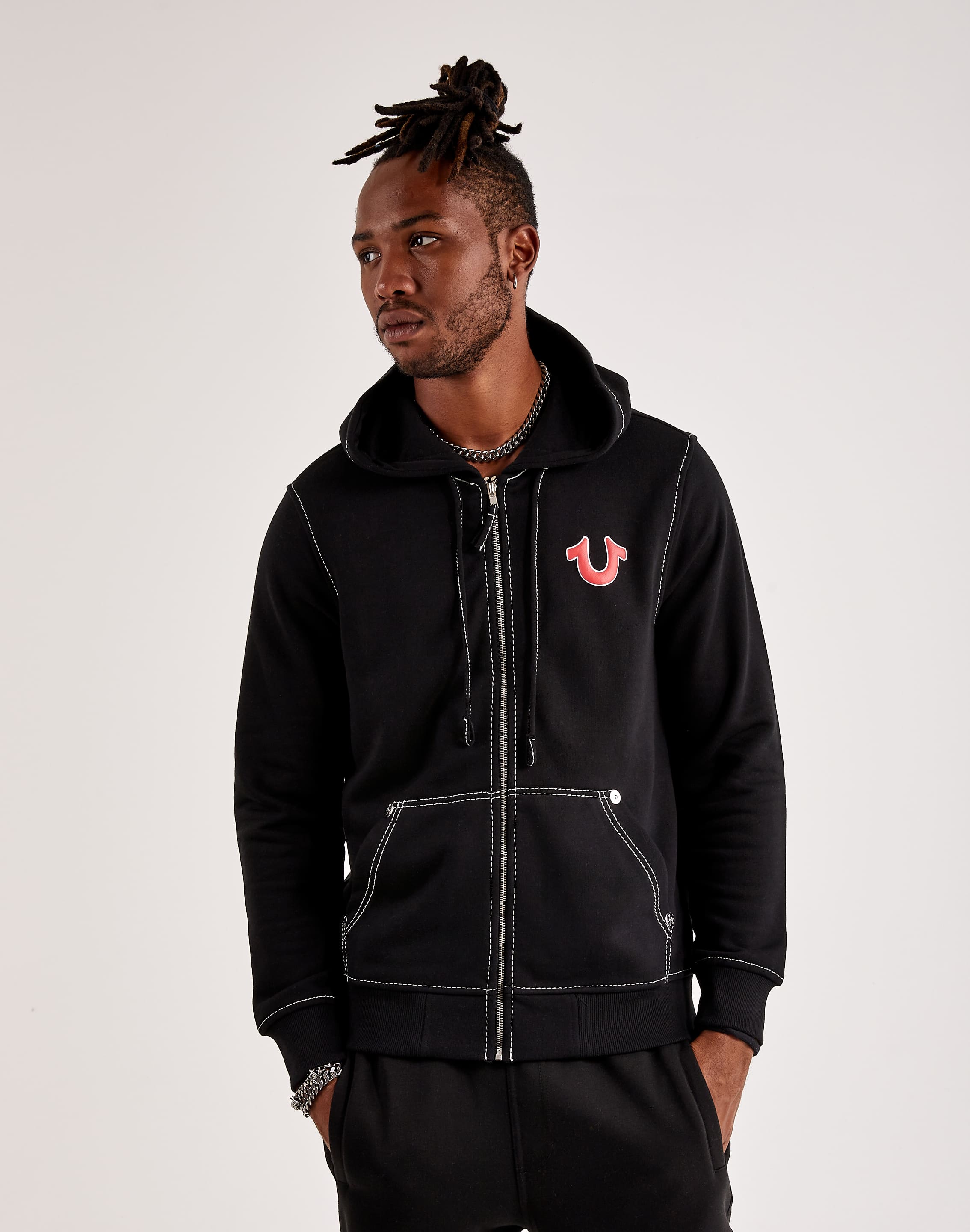 True Religion Heritage Big T Zip-Up Hoodie – DTLR