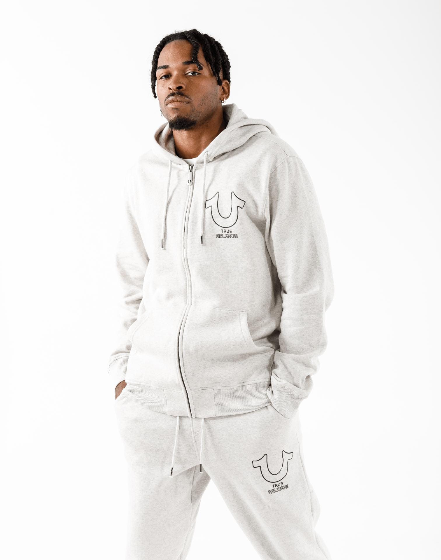 True Religion Logo Zip-Up Hoodie – DTLR - Main Image