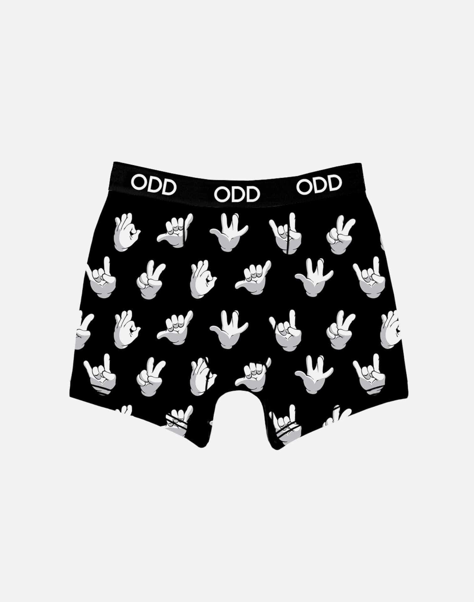Photo of Odd Sox Boys' Hand Signs Boxer Briefs