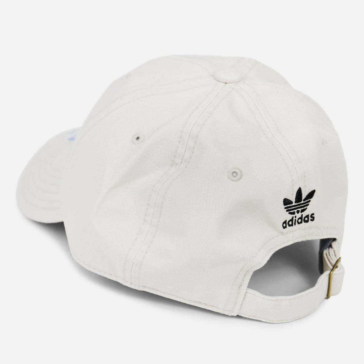 adidas Originals Precurved Washed Strapback Hat (Khaki/Black)