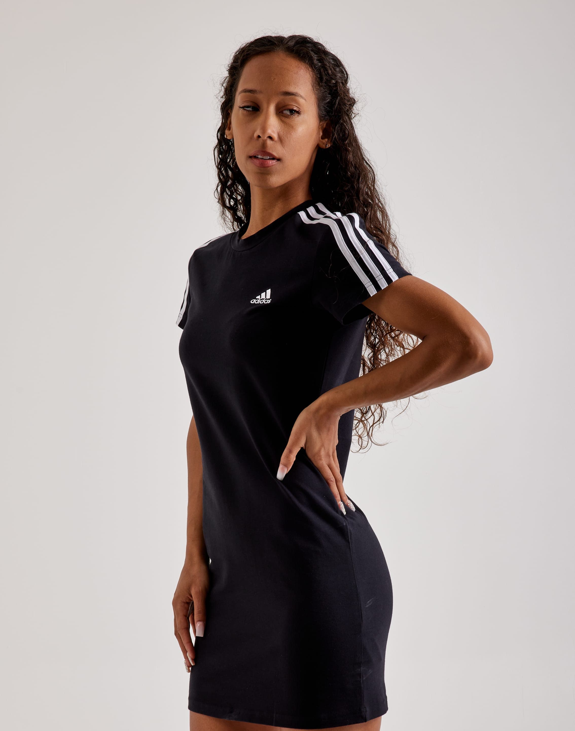 Adidas 3-Stripes Fitted T-Shirt Dress DTLR Adidas 3-Stripes Fitted T-Shirt Dress DTLR
