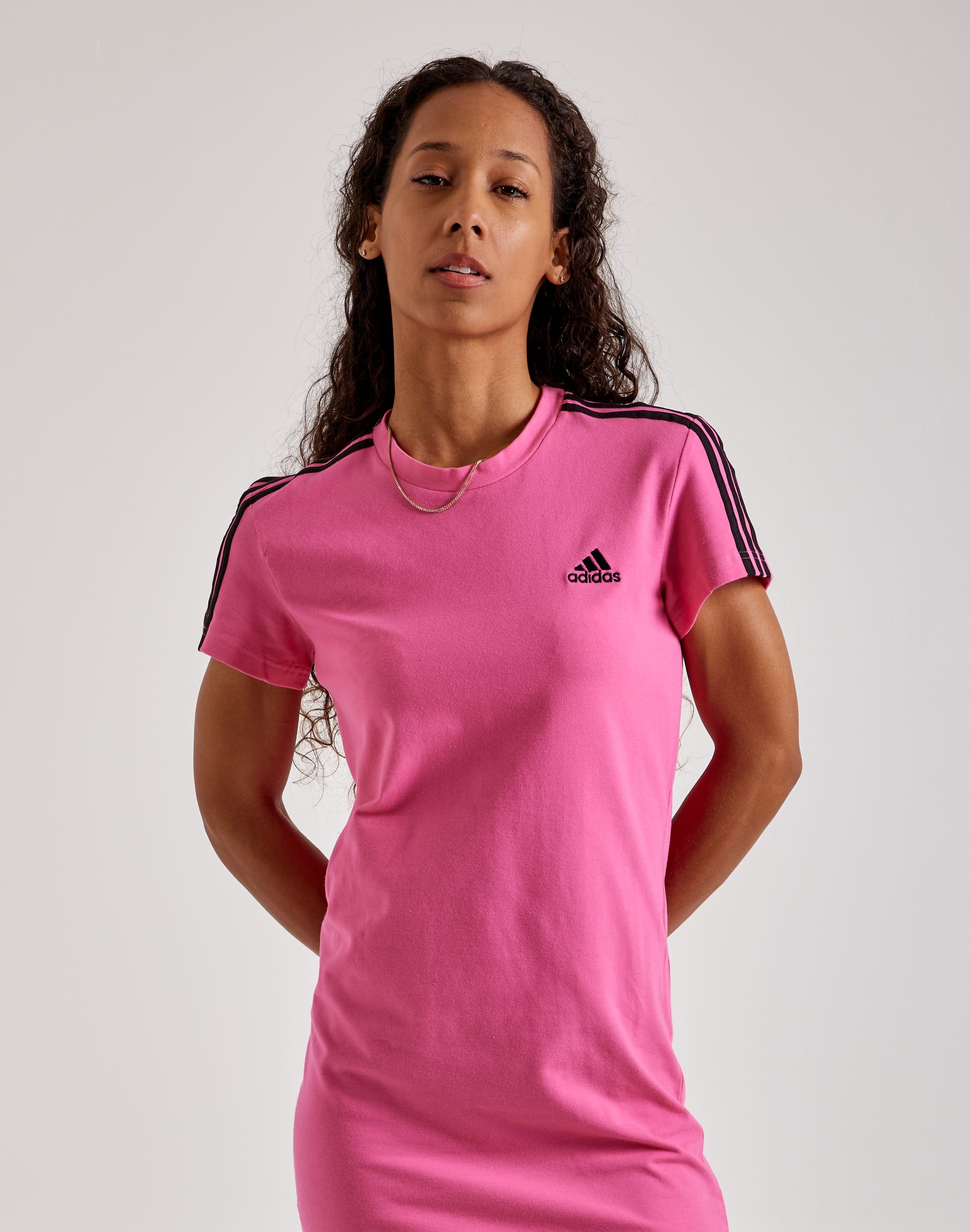 Adidas 3-Stripes Fitted T-Shirt Dress – DTLR
