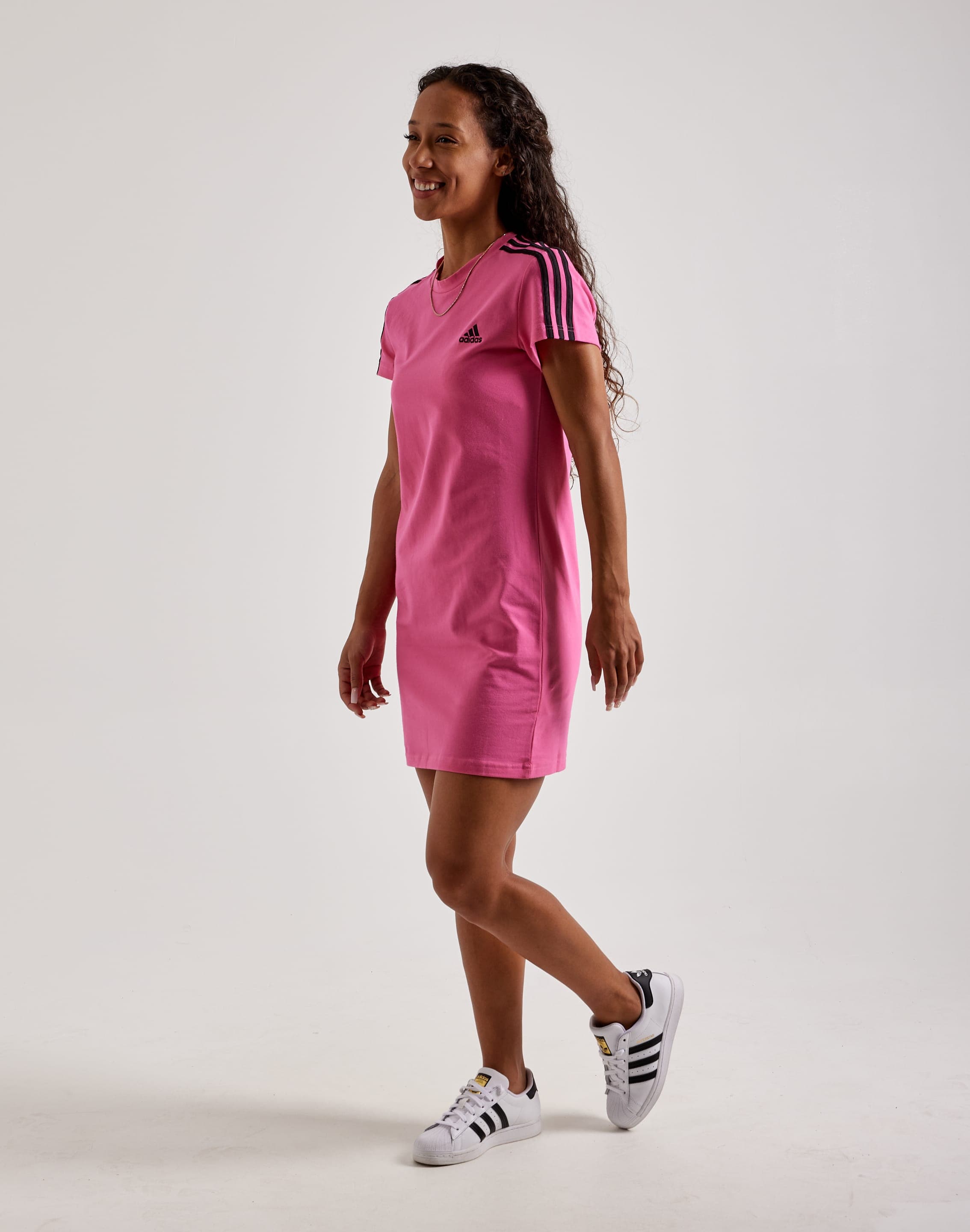 Adidas 3-Stripes Fitted T-Shirt Dress – DTLR