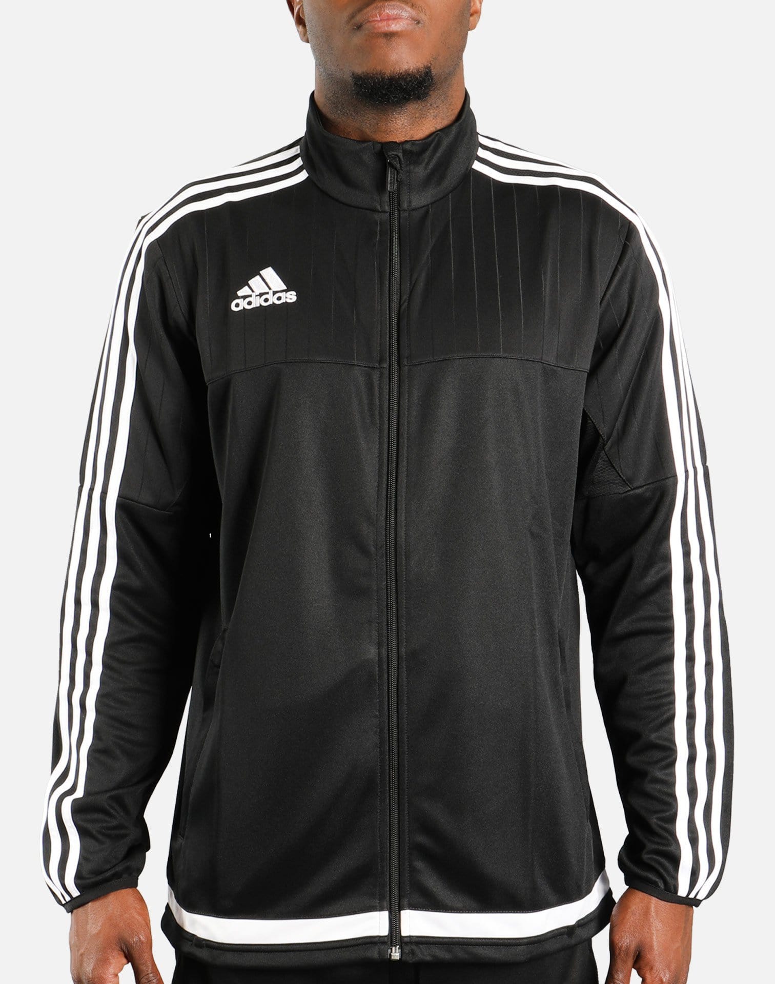 adidas Tiro 15 Training Jacket (Black/White-Black)