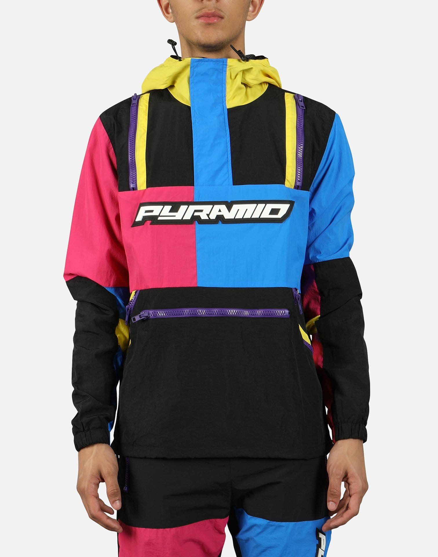 Black Pyramid Men's Tech Colorblock Pullover Jacket