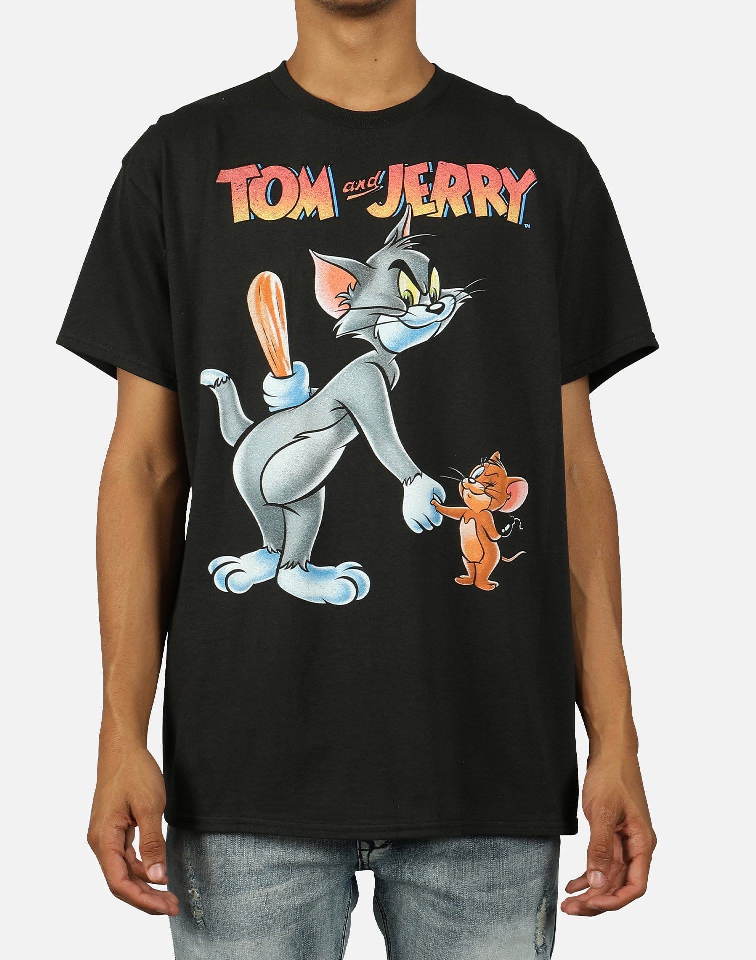 Central Mills Inc Men's Tom and Jerry Tee