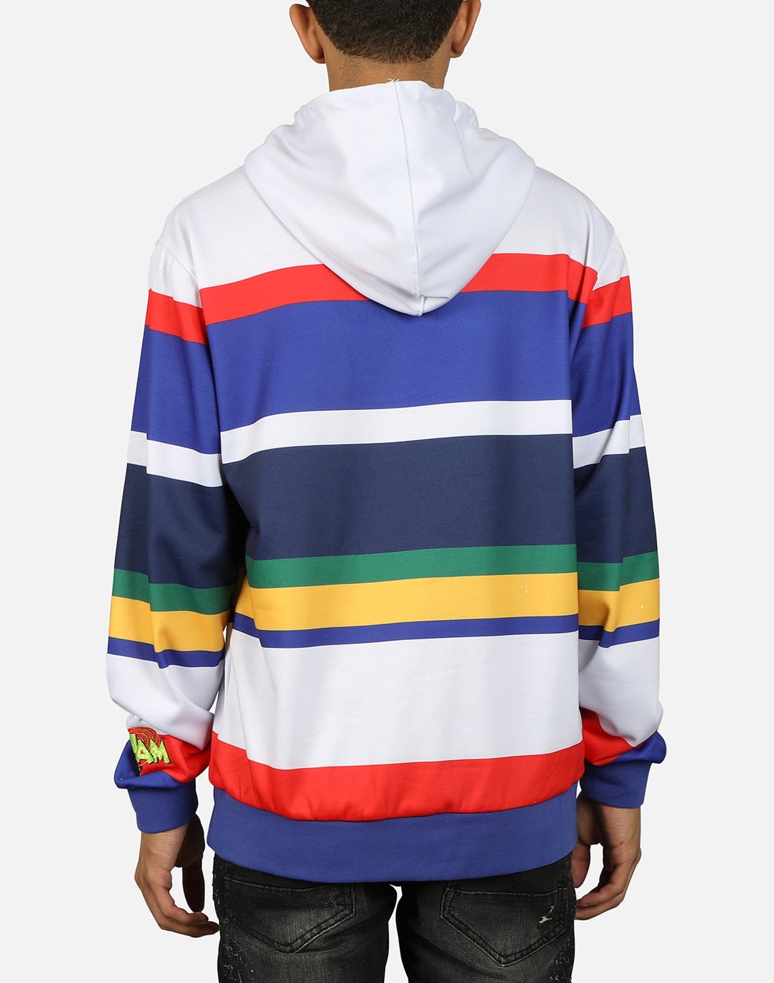 Central Mills Inc. Men's Bugs And Daff Striped Hoodie