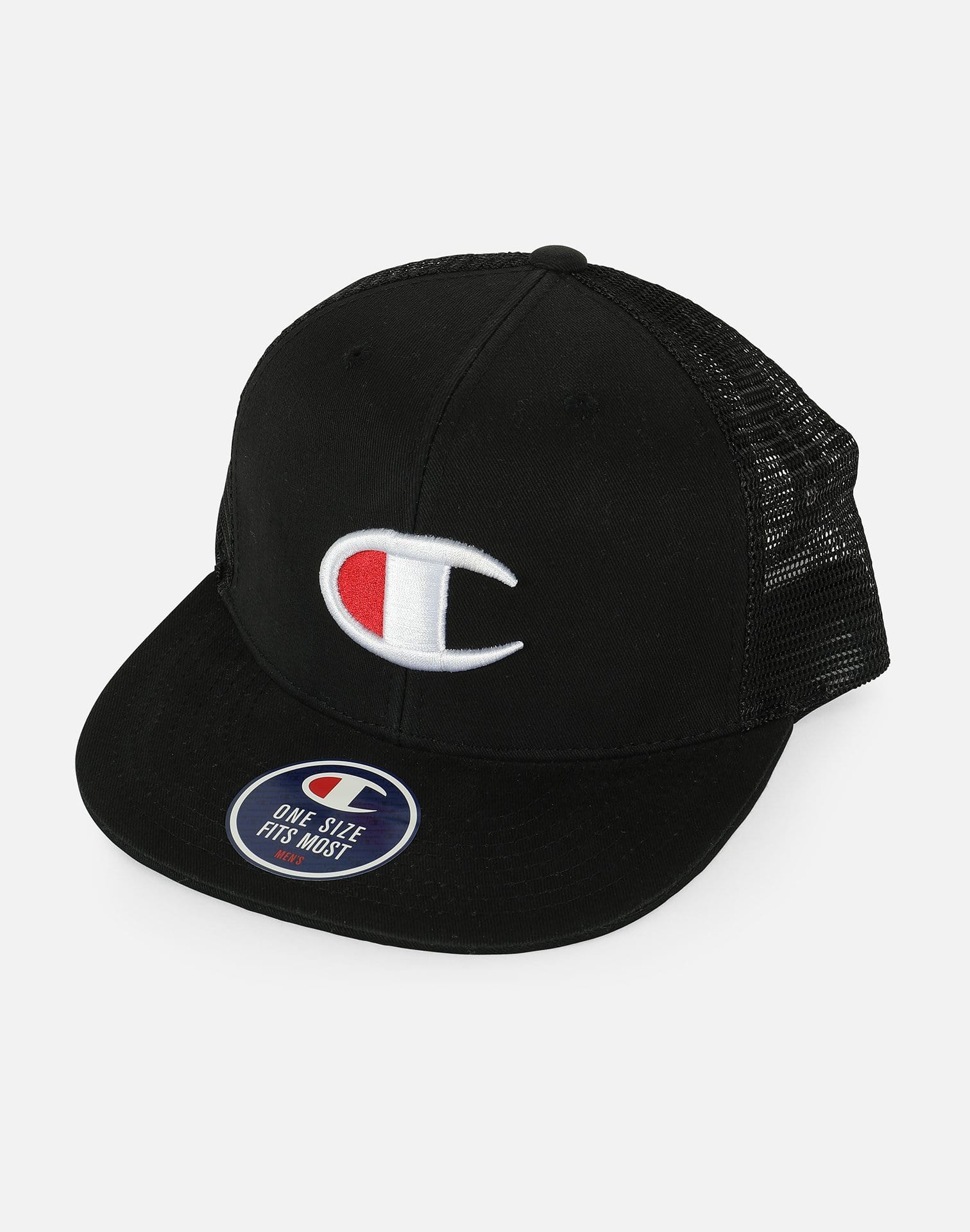 Champion Big C Logo Mesh Snapback Hat